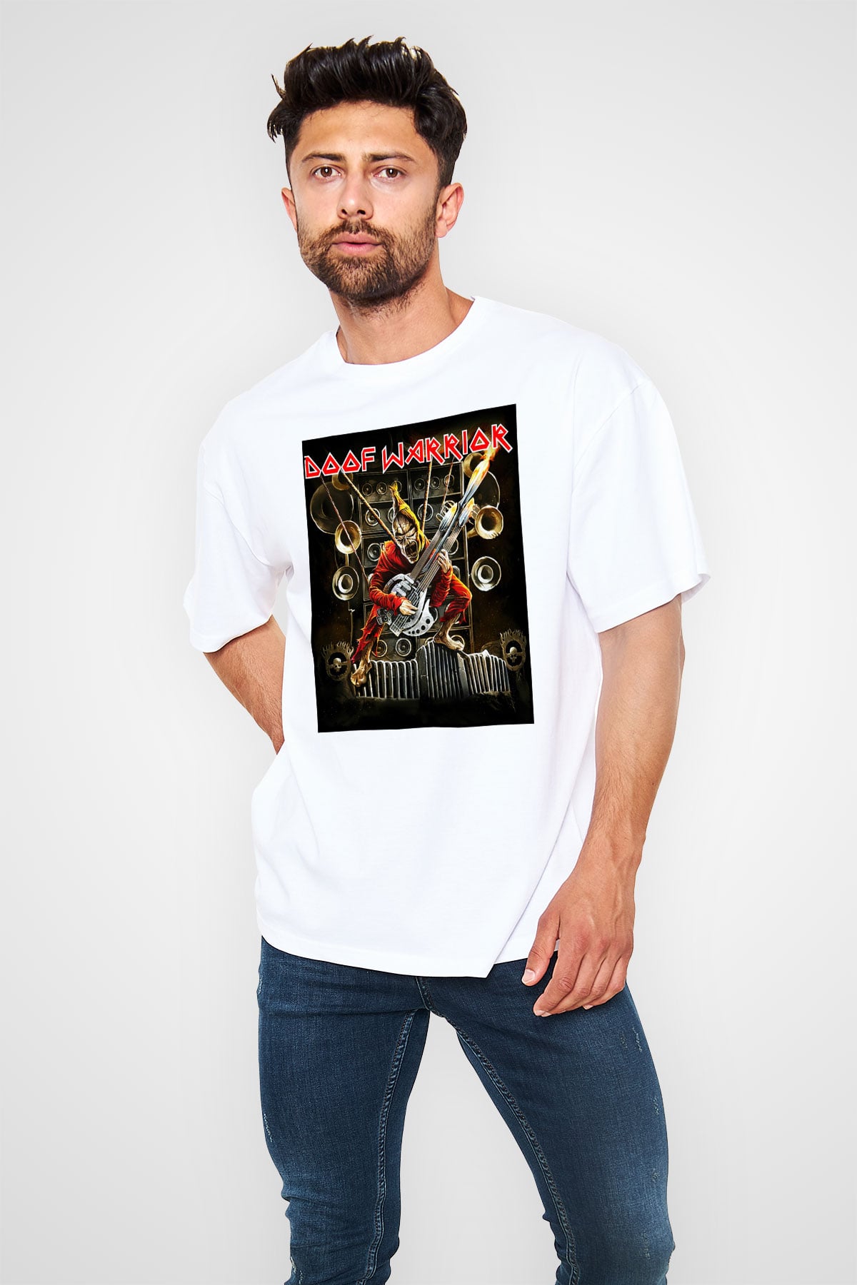 Mad Max Beyaz Unisex Oversize Tişört T-Shirt