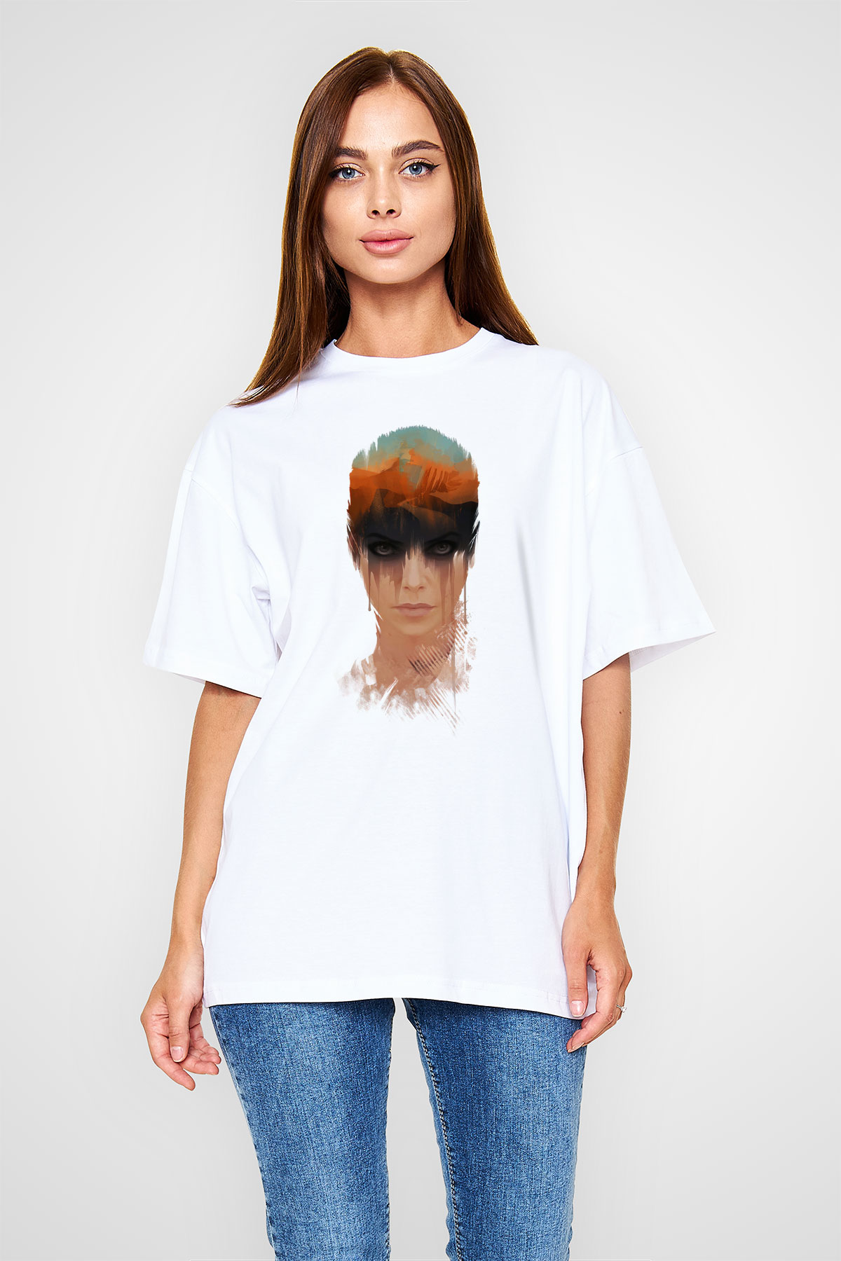 Mad Max Beyaz Unisex Oversize Tişört T-Shirt