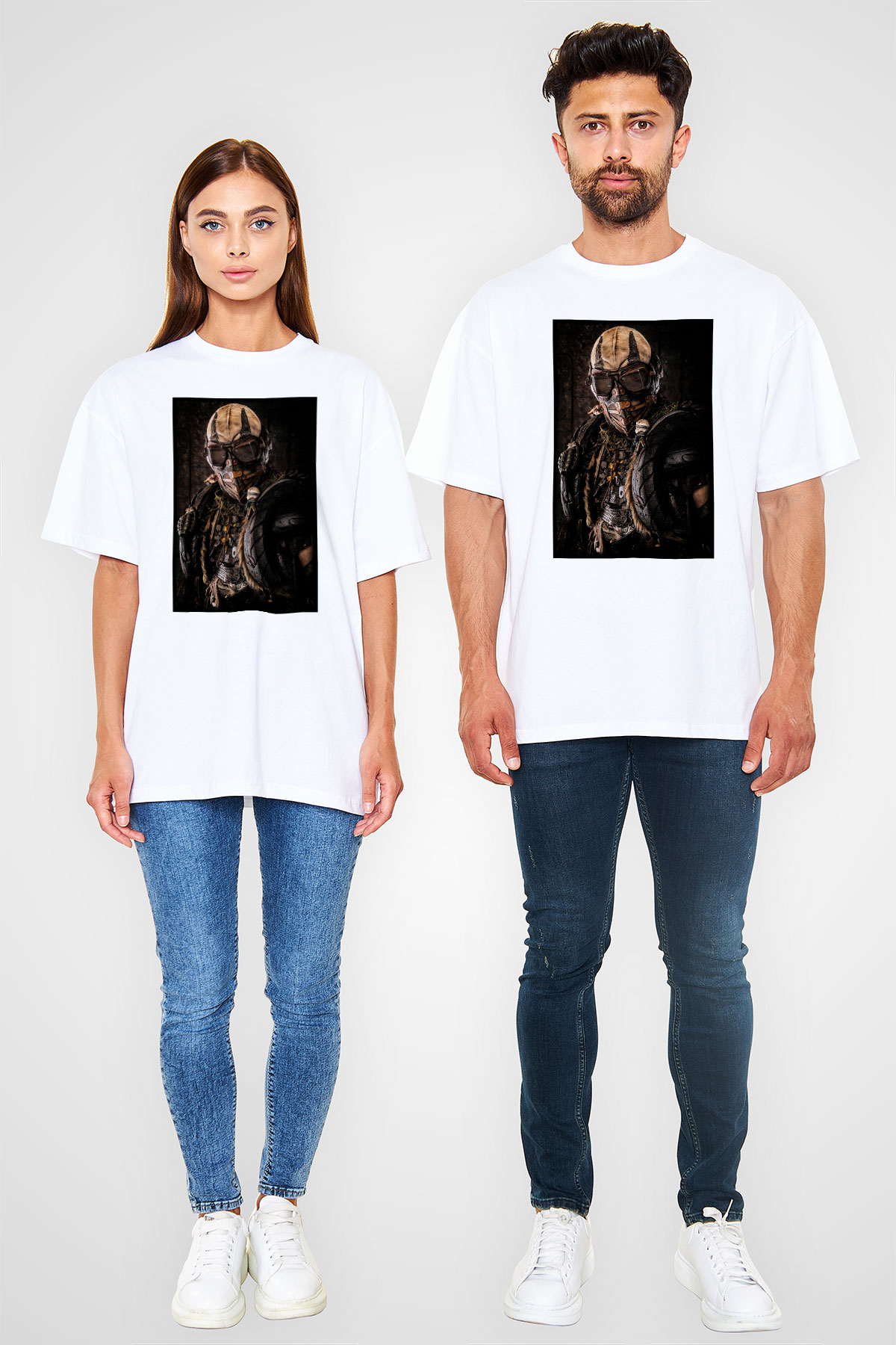 Mad Max Beyaz Unisex Oversize Tişört T-Shirt