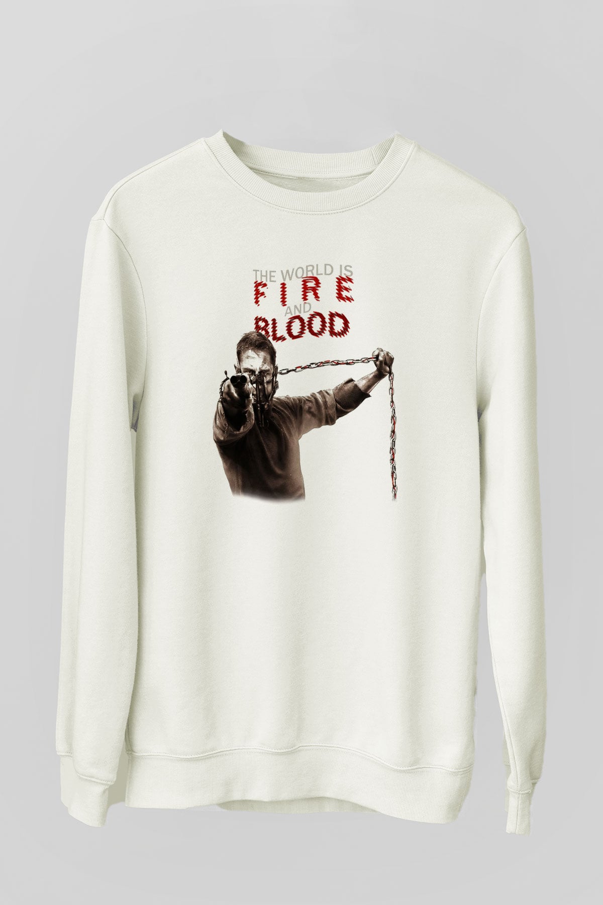 Mad Max Beyaz Unisex Sweatshirt