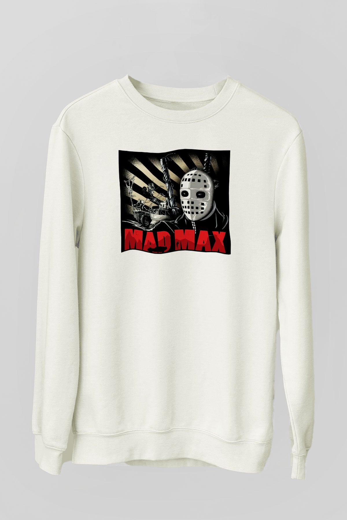 Mad Max Beyaz Unisex Sweatshirt