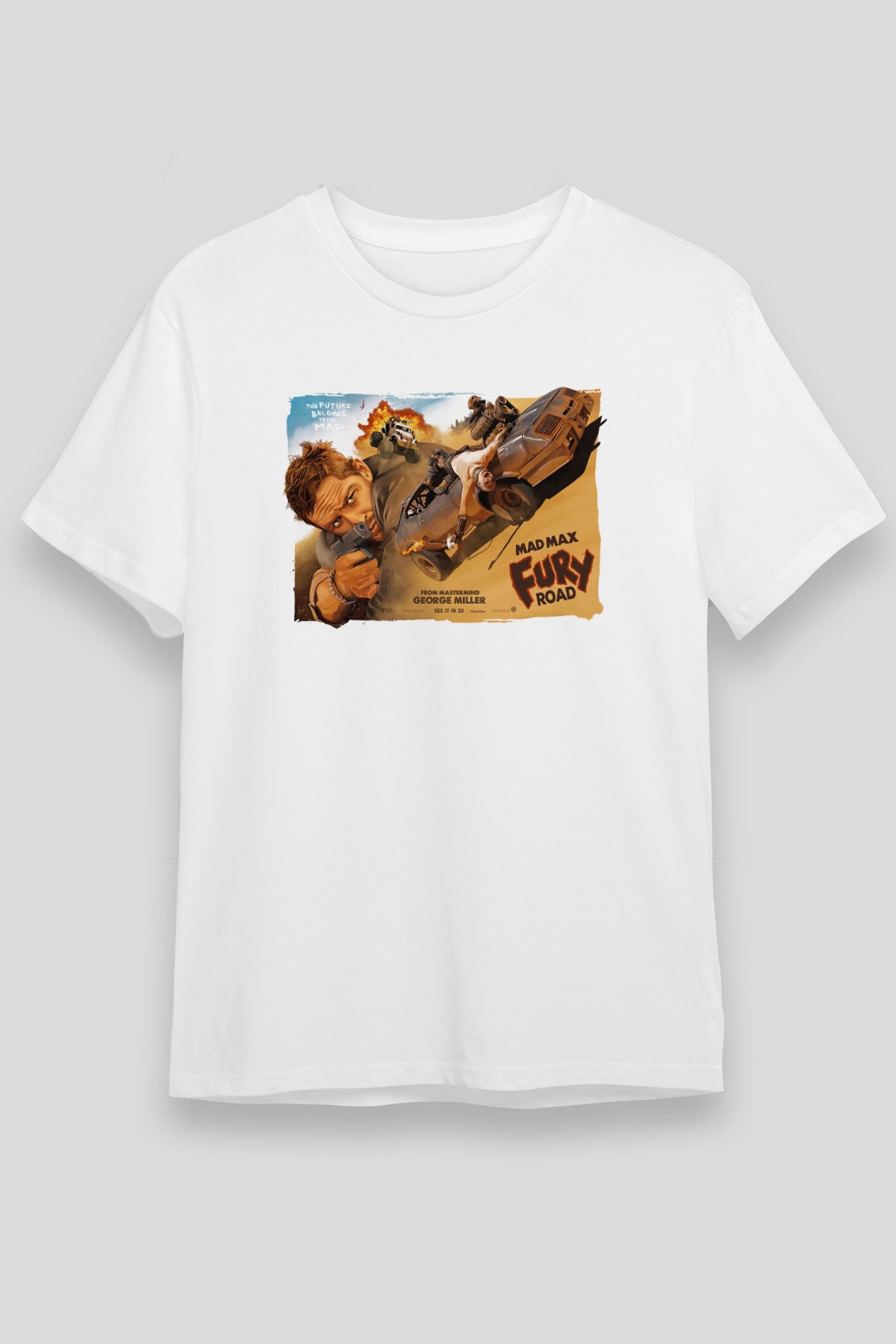Mad Max Beyaz Unisex Tişört T-Shirt