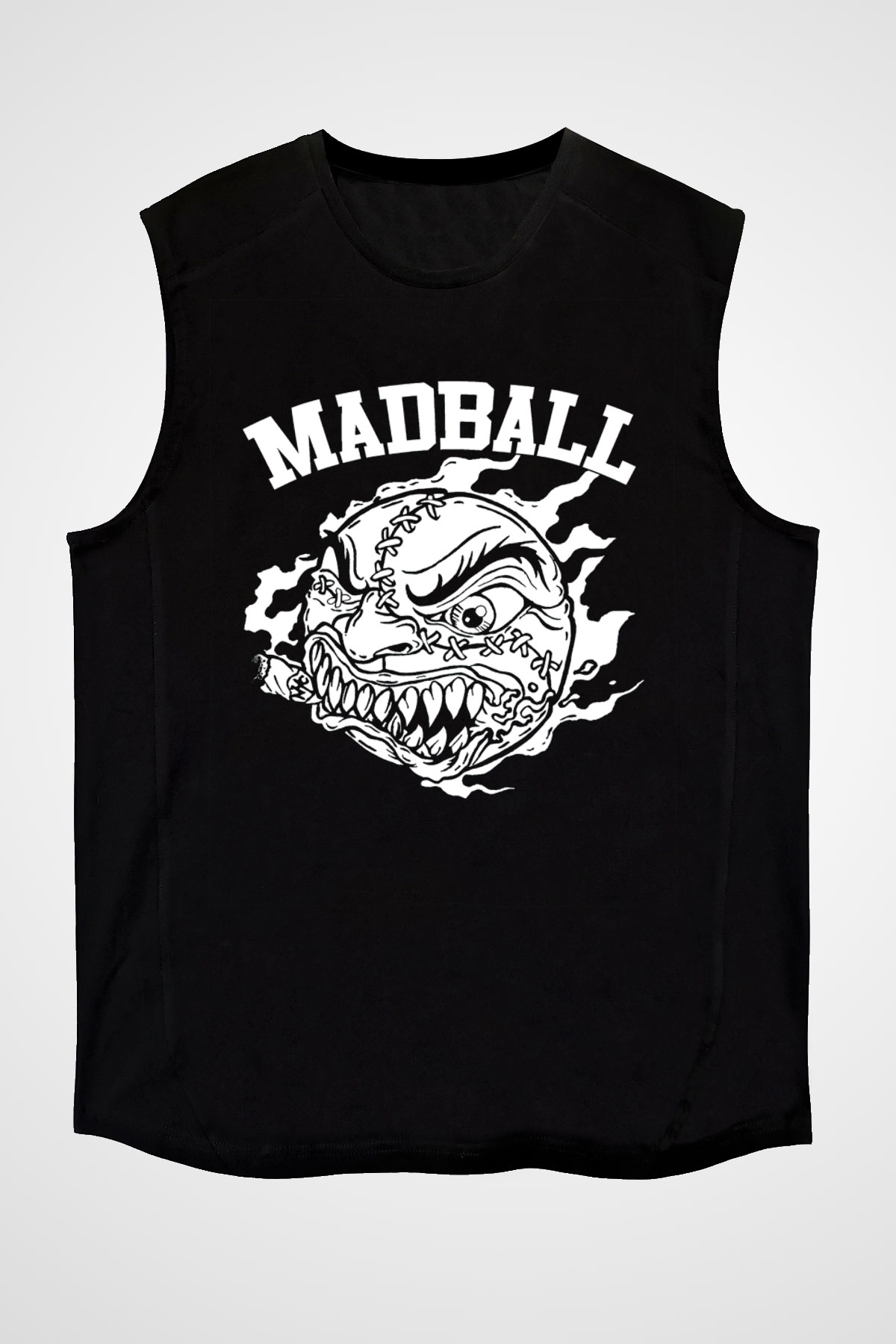 Madball Siyah Unisex Kolsuz Tişört