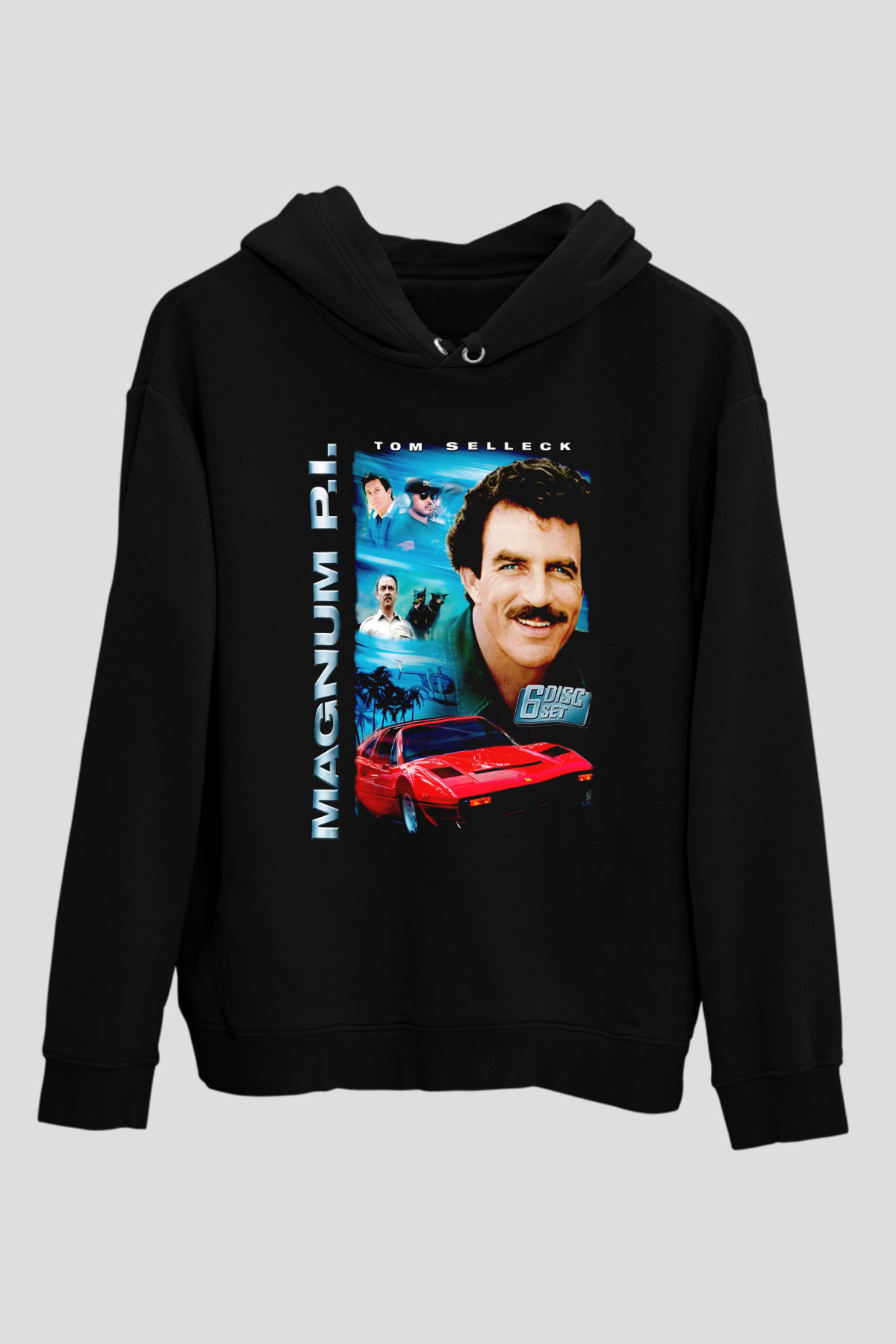 Magnum P.I. Siyah Unisex Hoodie