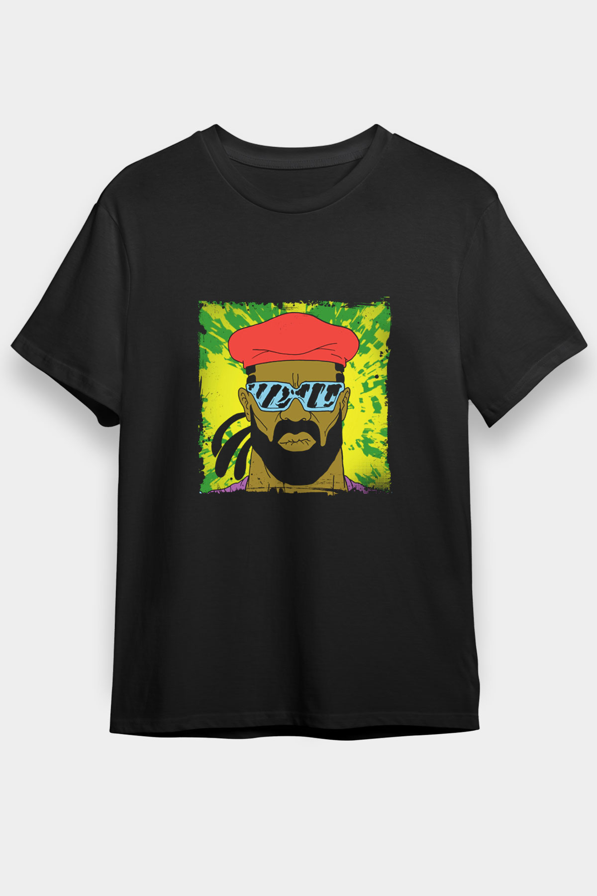 Major Lazer Baskılı Unisex Siyah Tişört