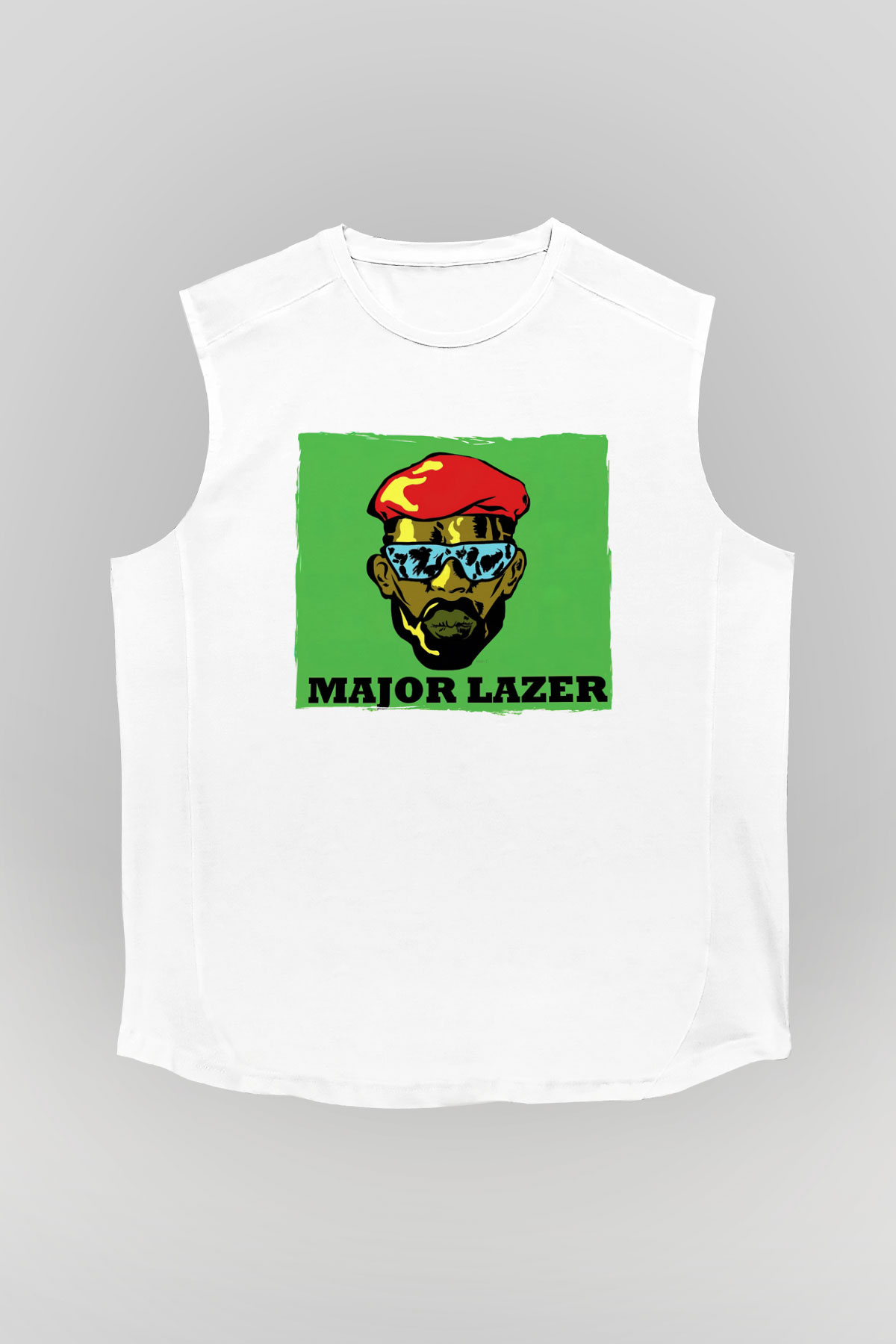 Major Lazer Beyaz Unisex Kolsuz Tişört