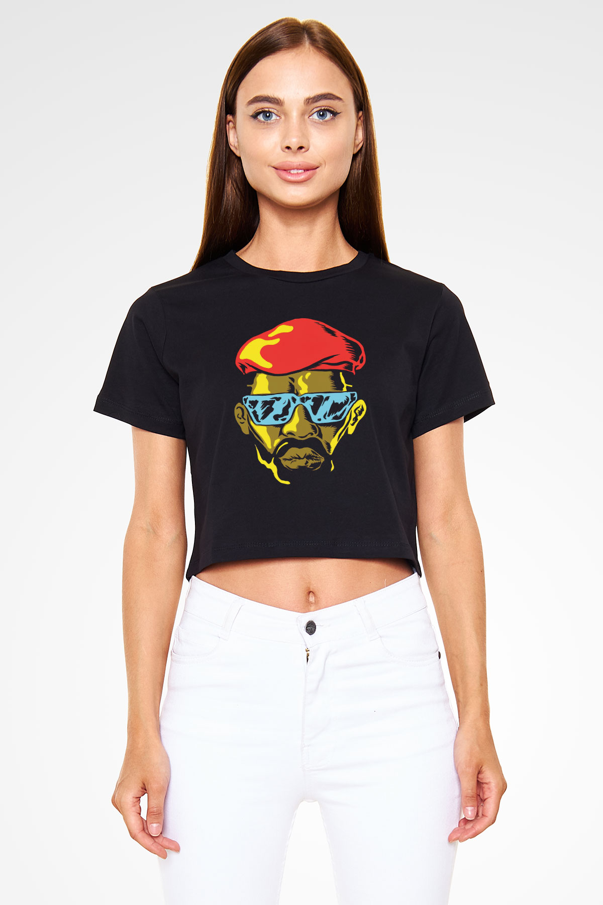 Major Lazer Siyah  Crop Top Tişört