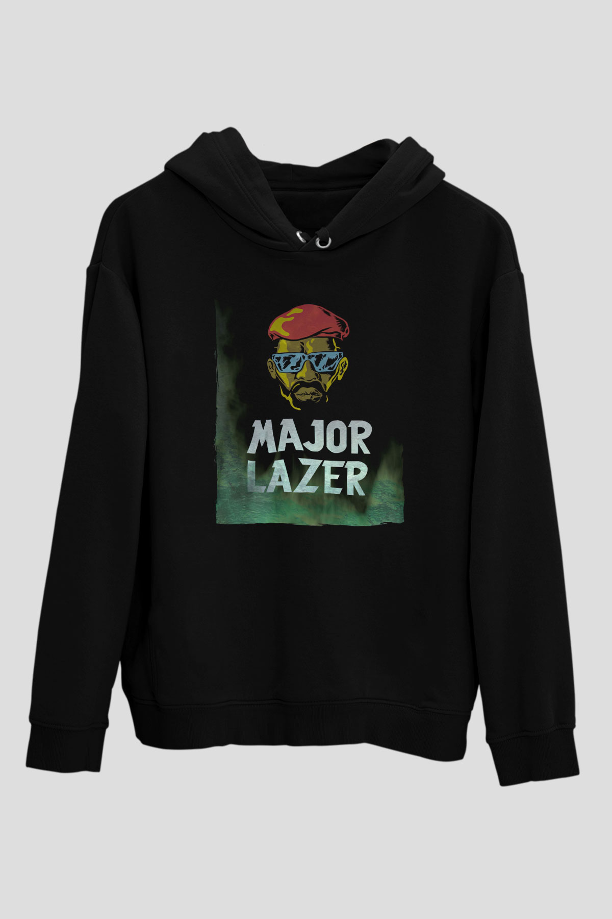 Major Lazer Siyah Unisex Kapüşonlu Sweatshirt