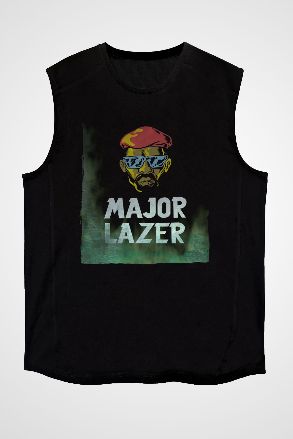 Major Lazer Siyah Unisex Kolsuz Tişört