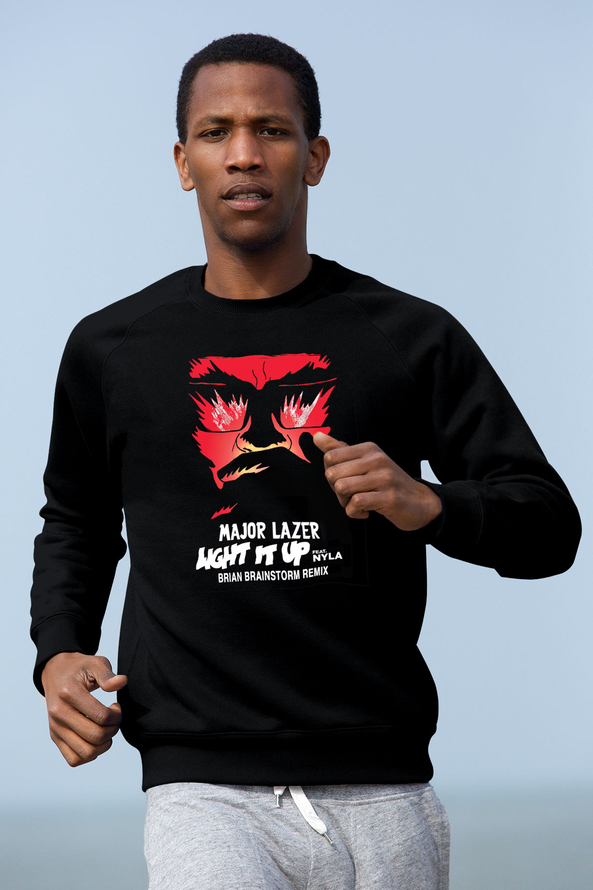 Major Lazer Siyah Unisex Sweatshirt
