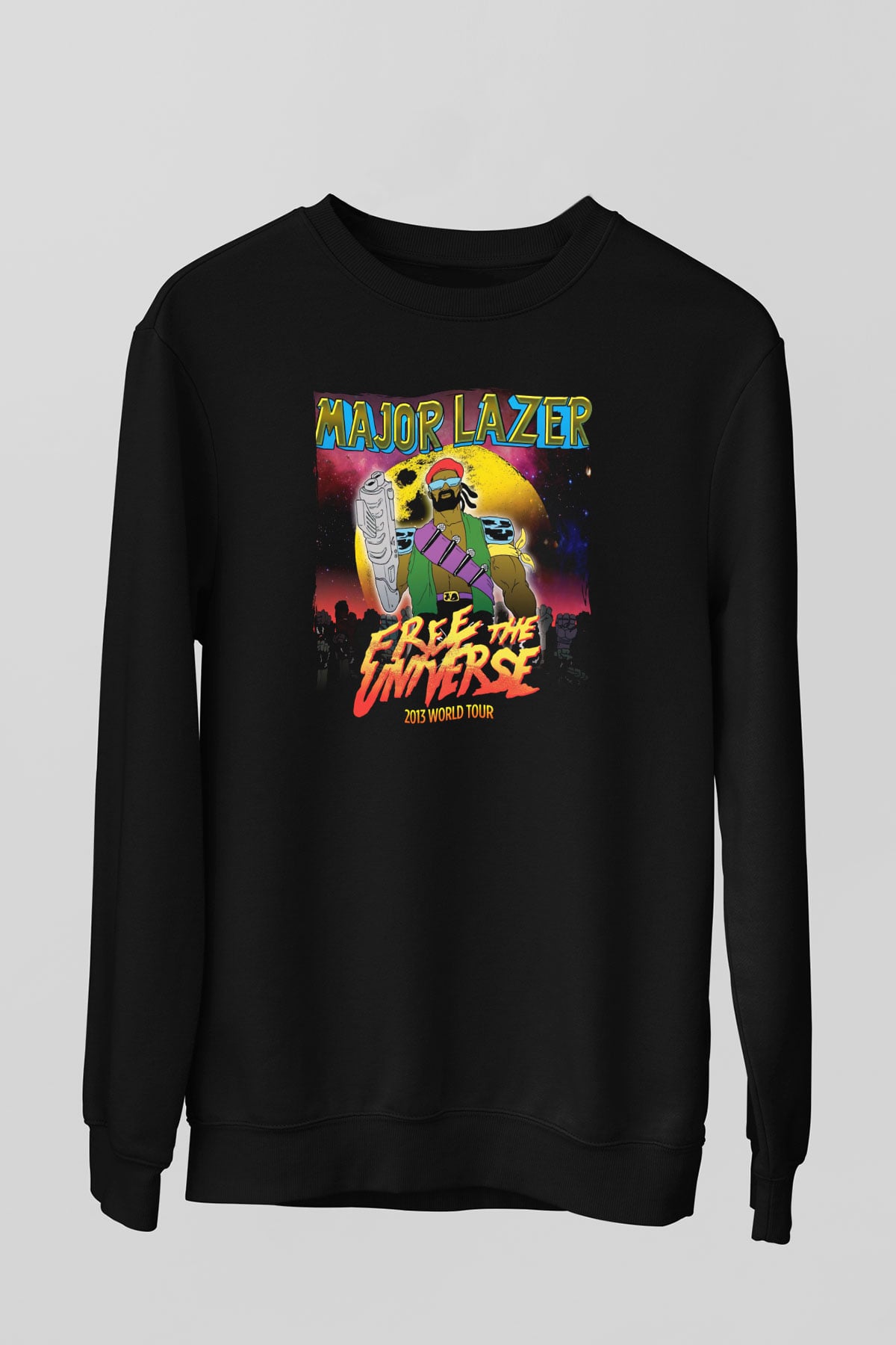 Major Lazer Siyah Unisex Sweatshirt
