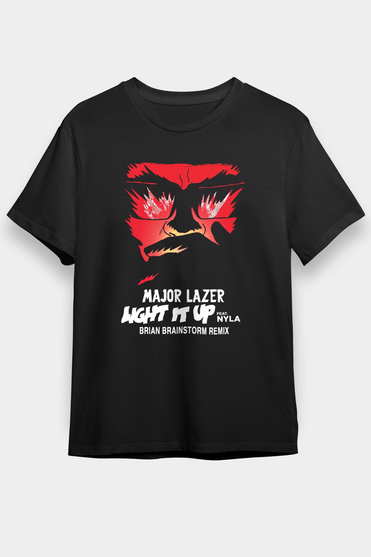 Major Lazer Siyah Unisex Tişört T-Shirt - TişörtFabrikası