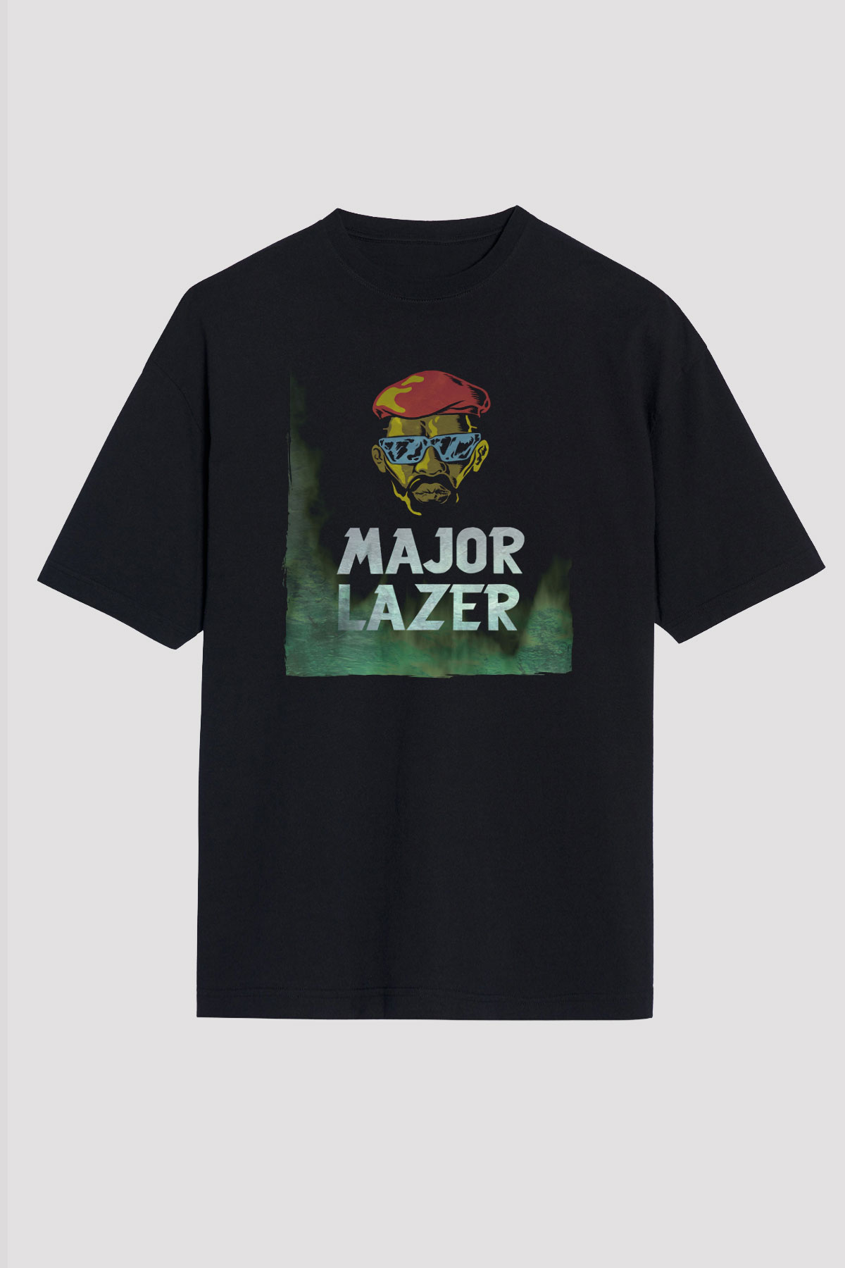 Major Lazer Siyah Unisex Tişört T-Shirt - TişörtFabrikası