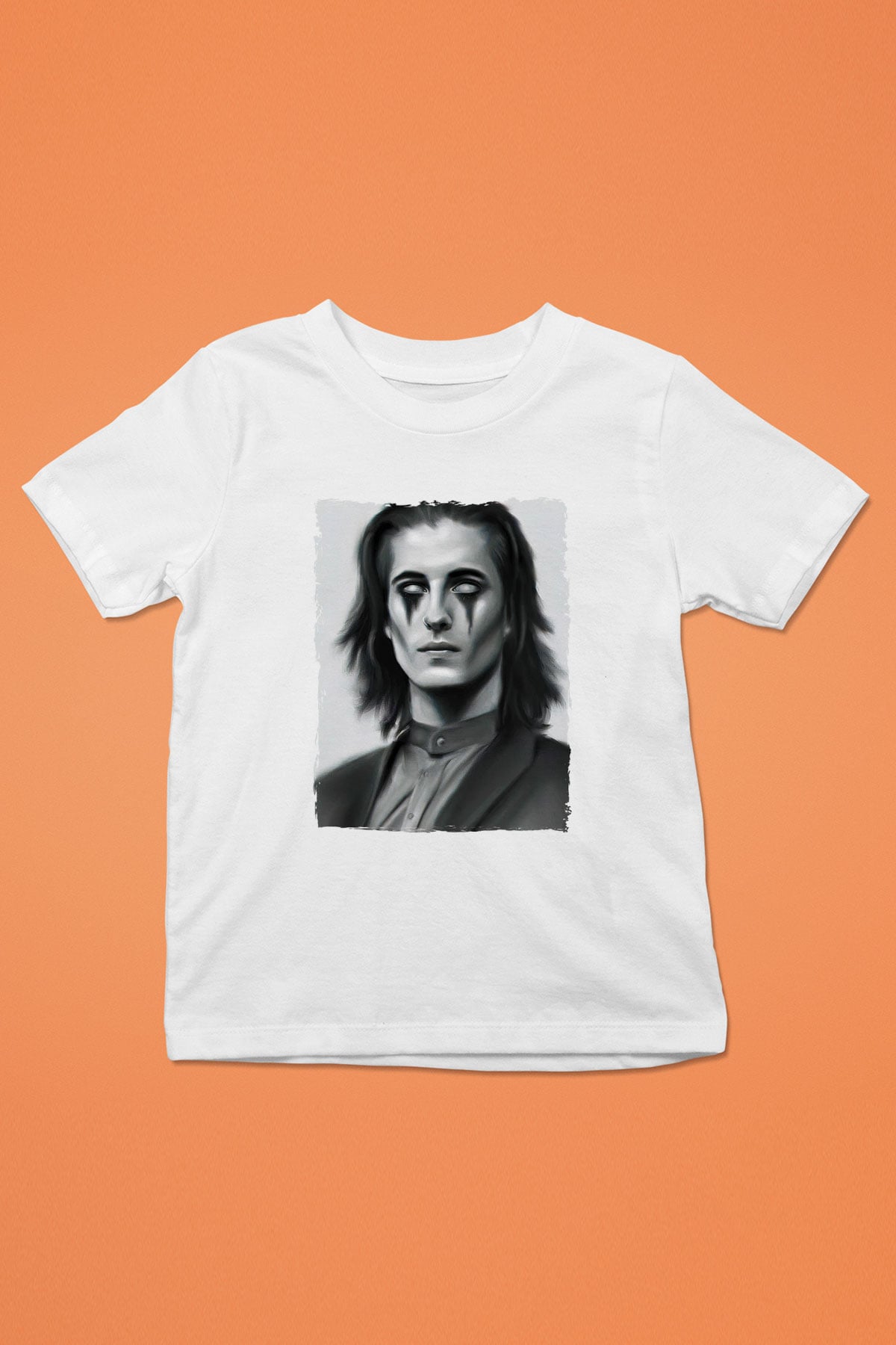 Maneskin Baskılı Beyaz Unisex Beyaz Çocuk Tişört - Tshirt
