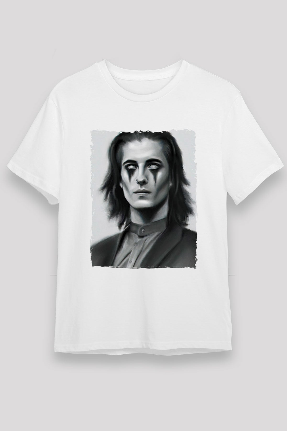 Maneskin Baskılı Unisex Beyaz Tişört - Tshirt