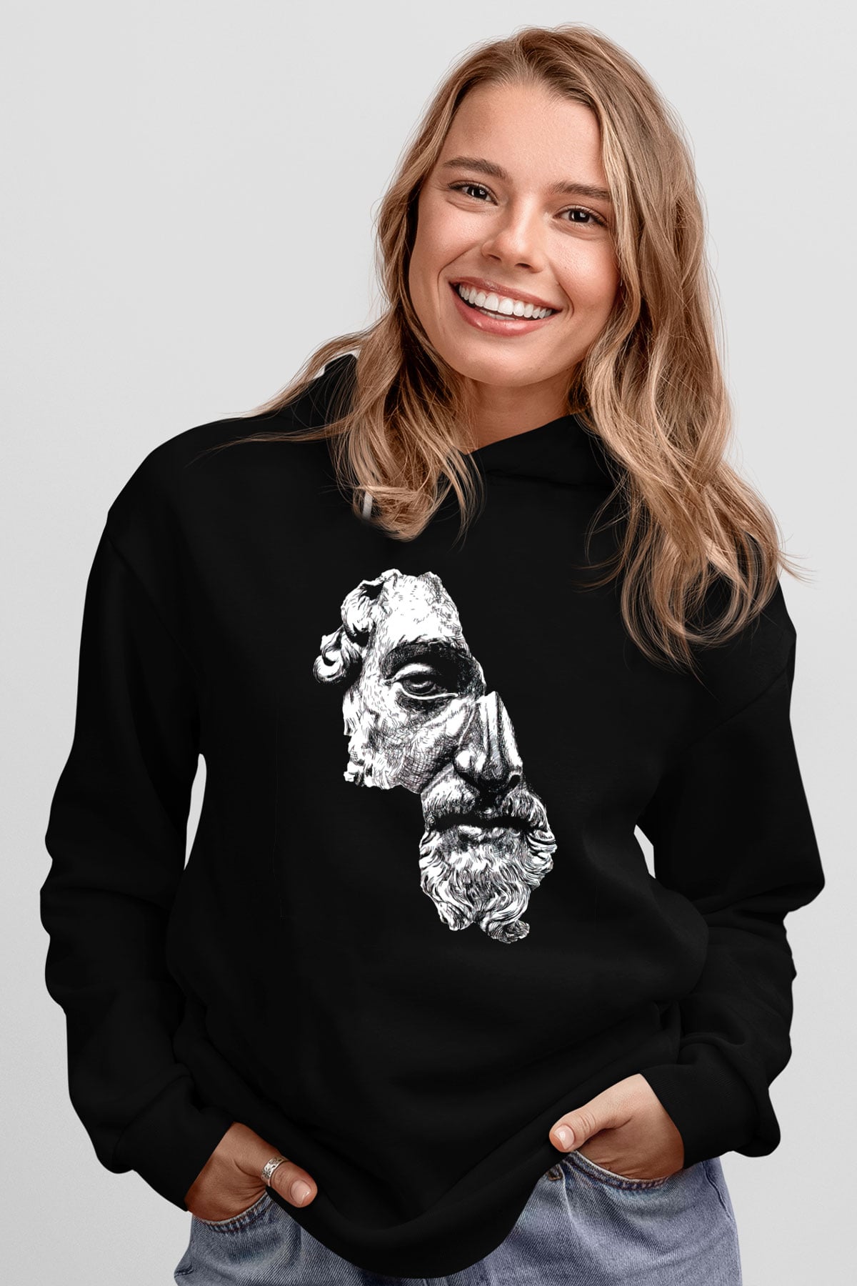 Marcus AureliusSiyah  Unisex Hoodie