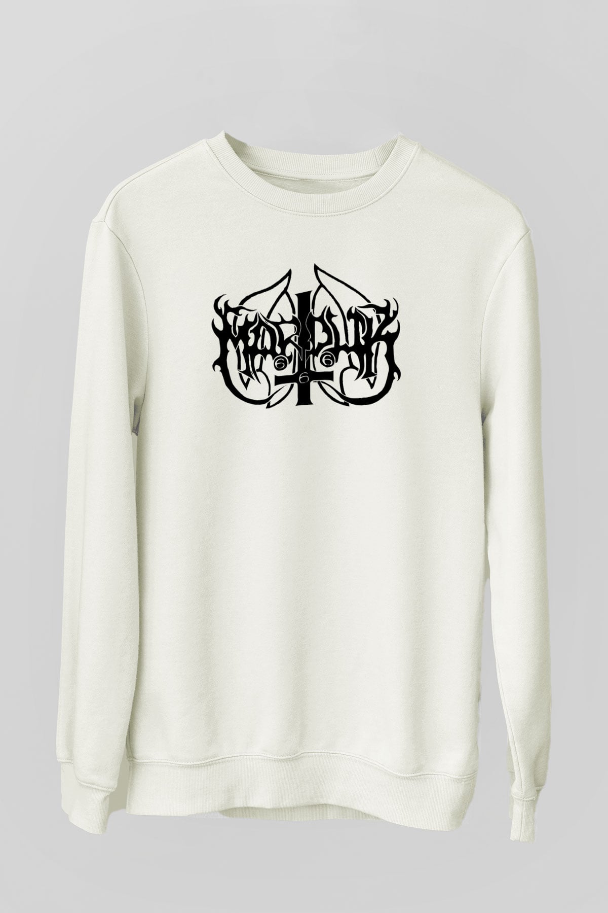 Marduk Beyaz Unisex Sweatshirt