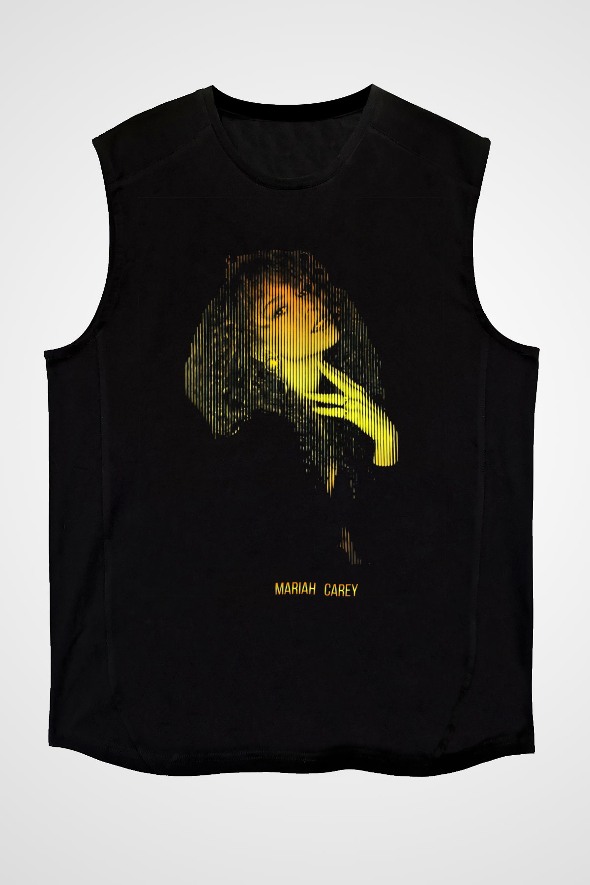 Mariah Carey Siyah Unisex Kolsuz Tişört