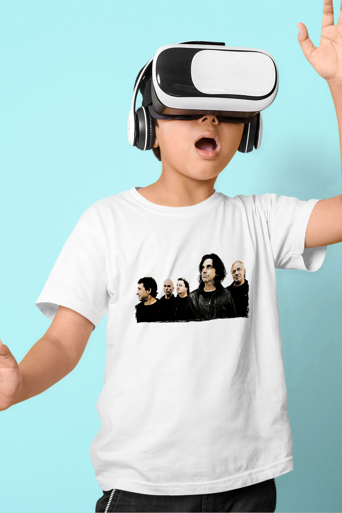 Marillion Baskılı Beyaz Unisex Beyaz Çocuk Tişört - Tshirt