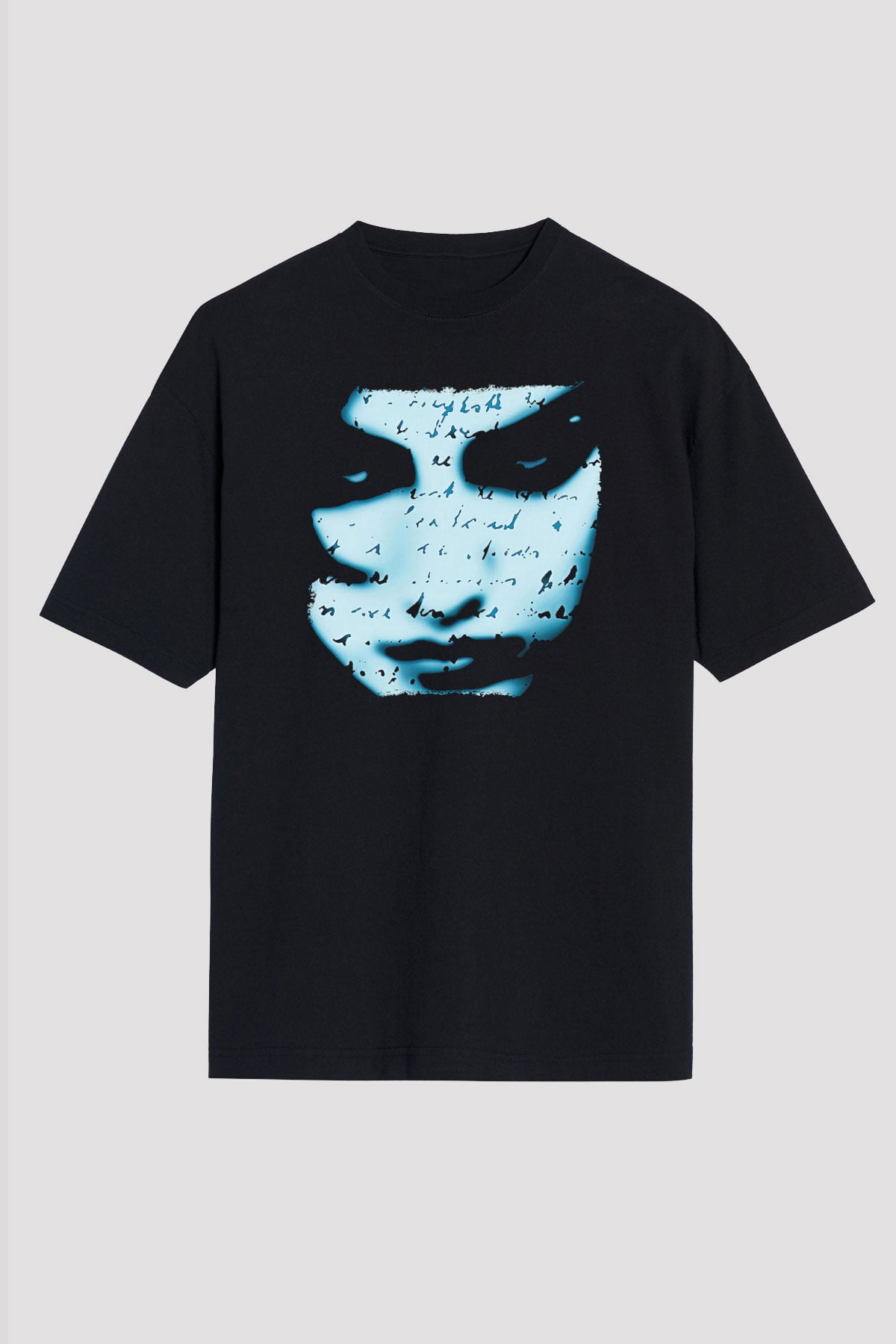 Marillion Baskılı Unisex Siyah Oversize Tişört - Tshirt