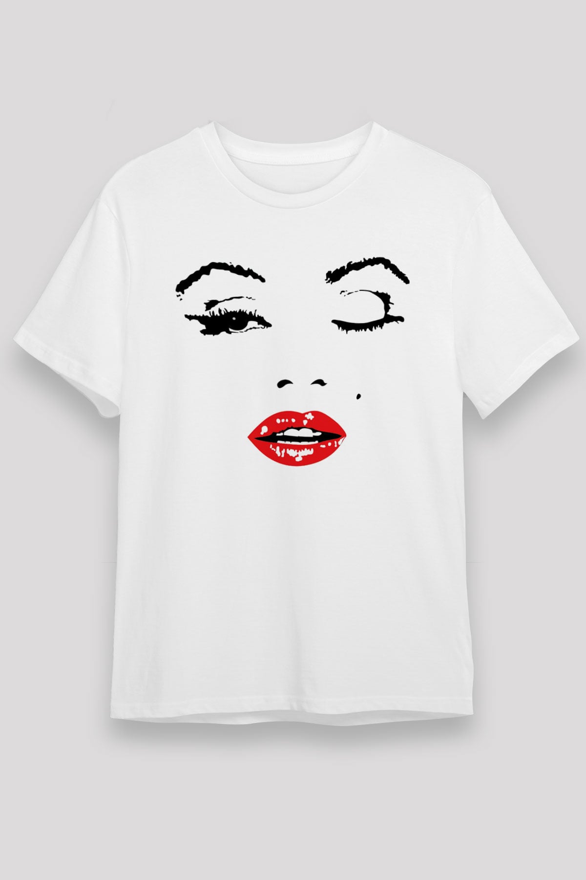 Marilyn Monroe Beyaz Unisex Tişört T-Shirt - TişörtFabrikası