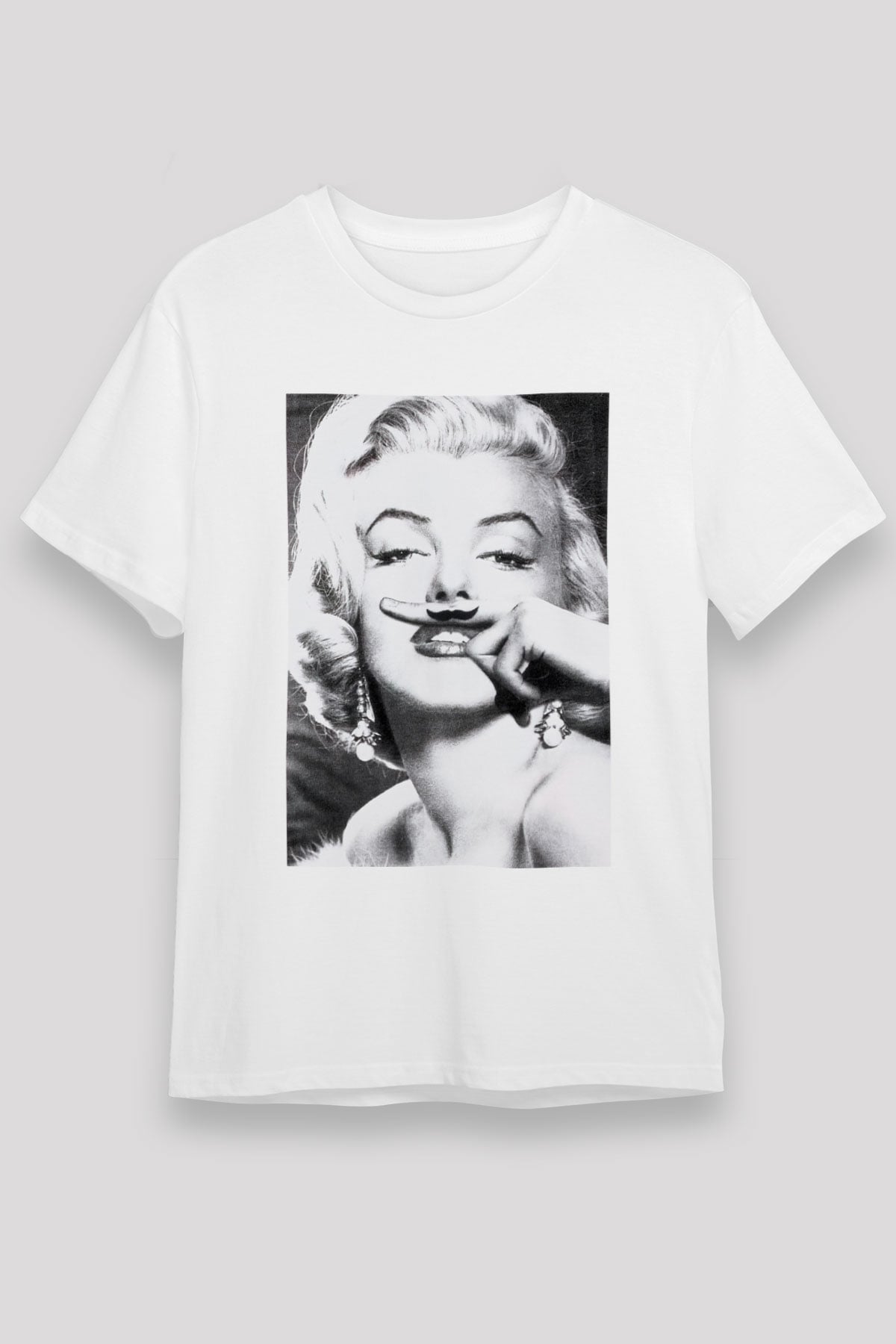 Marilyn Monroe Beyaz Unisex Tişört T-Shirt - TişörtFabrikası