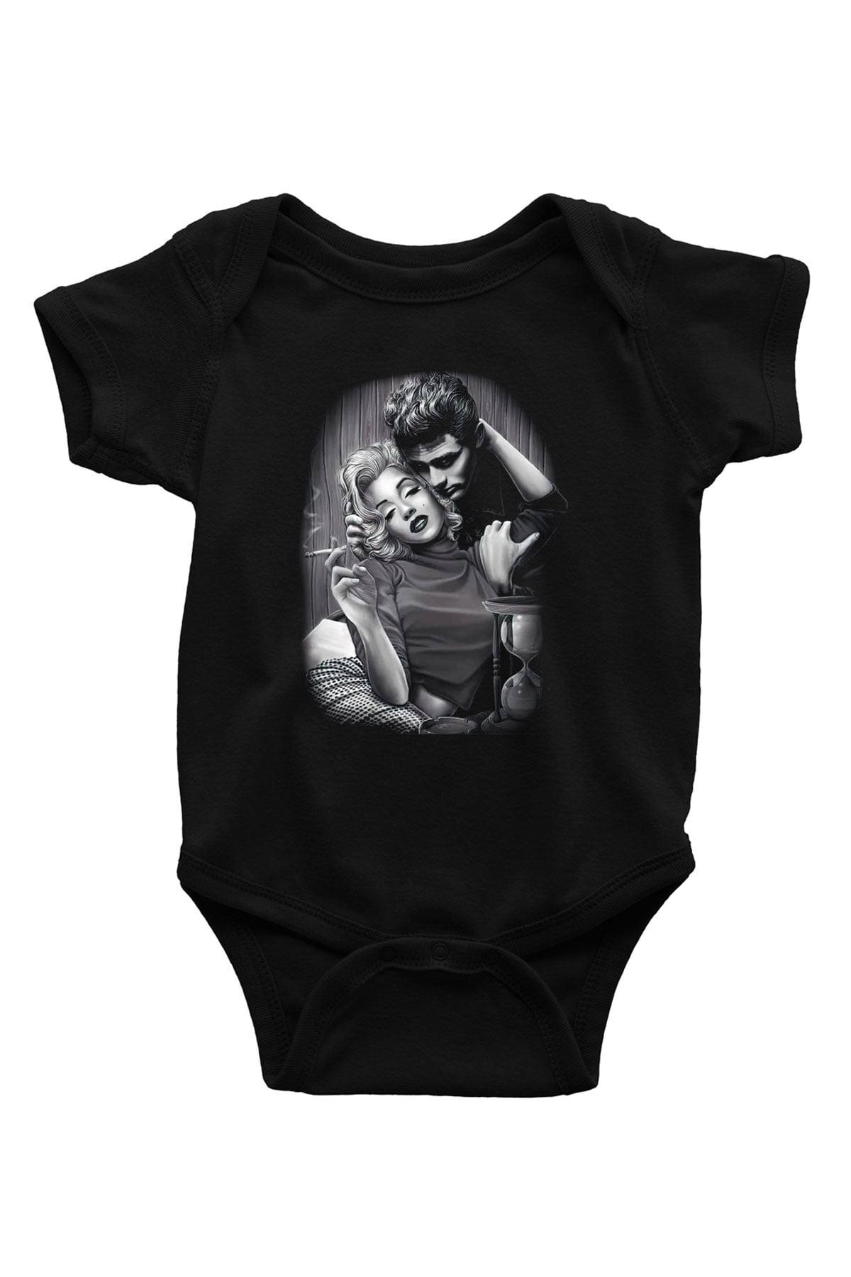 Marilyn Monroe Siyah Bebek Body - Zıbın