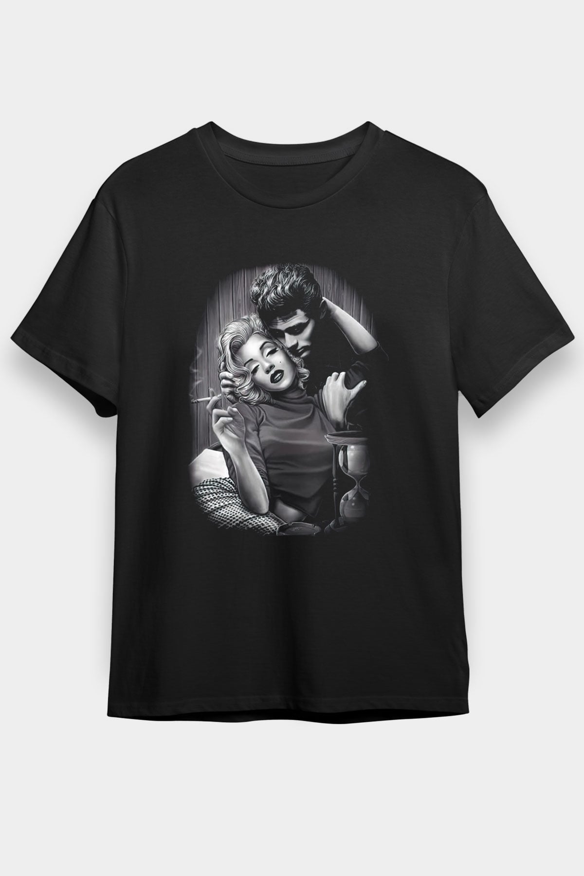 Marilyn Monroe Siyah Unisex Tişört T-Shirt - TişörtFabrikası