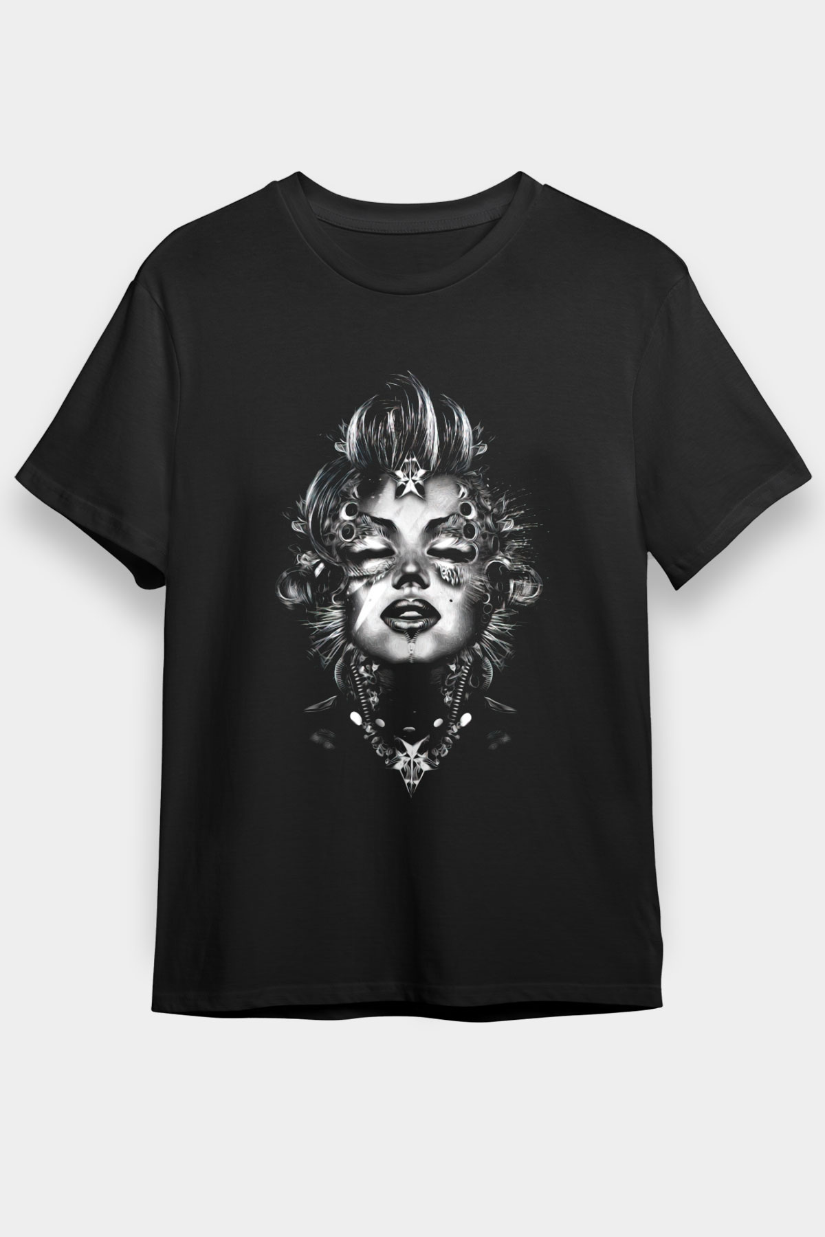 Marilyn Monroe Siyah Unisex Tişört T-Shirt - TişörtFabrikası