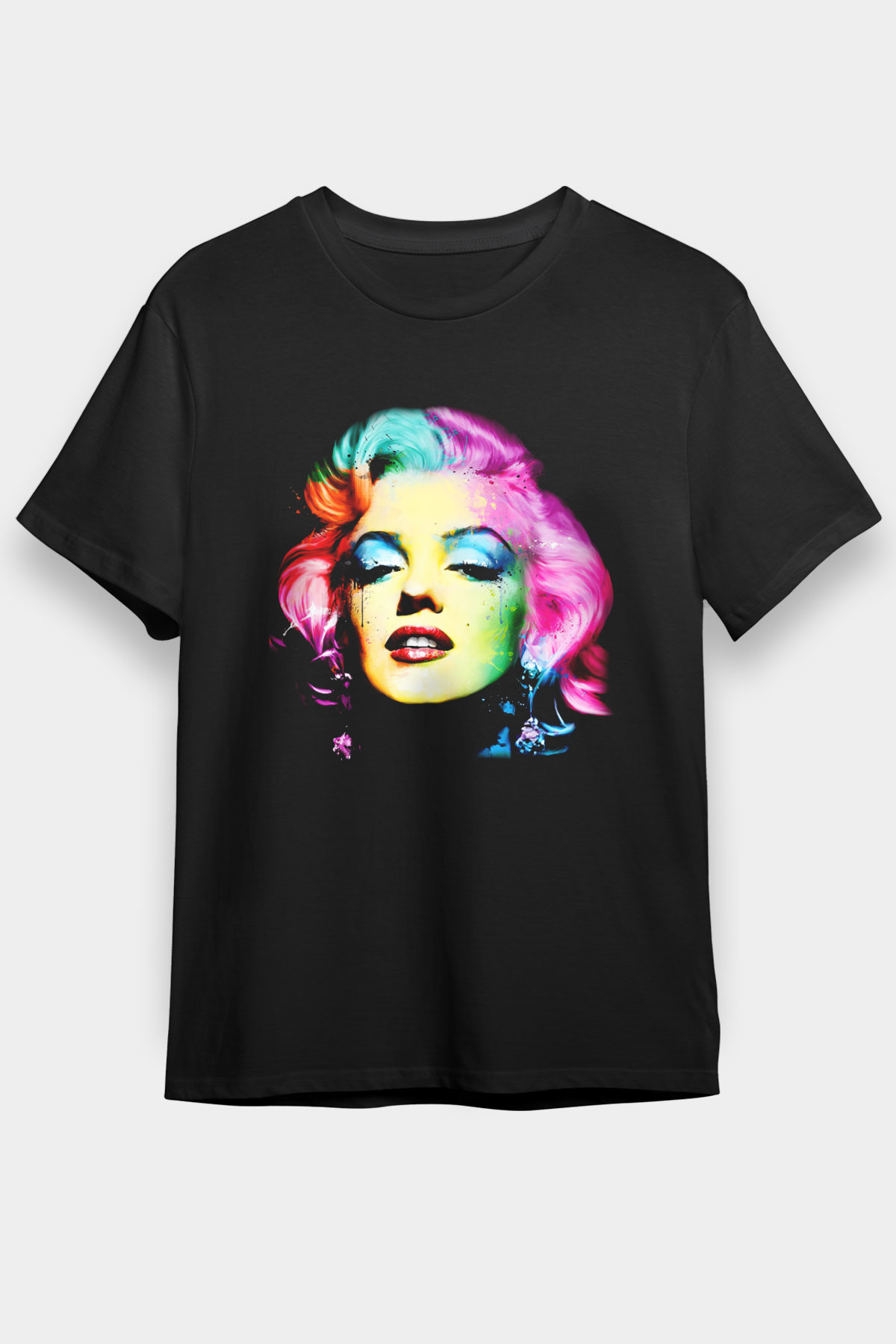 Marilyn Monroe Siyah Unisex Tişört T-Shirt - TişörtFabrikası