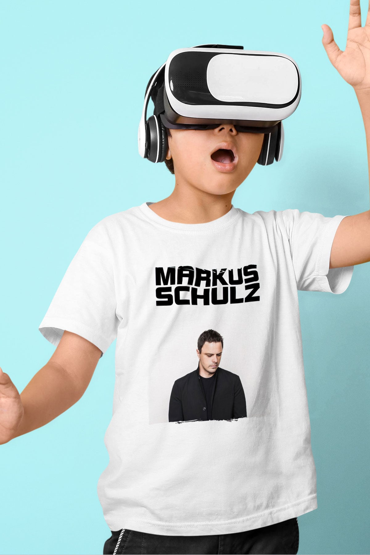 Markus Schulz Beyaz Unisex Çocuk Tişört