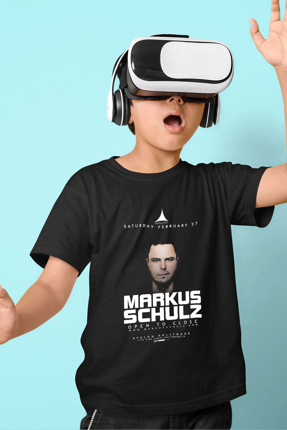 Markus Schulz Siyah Unisex Çocuk Tişört