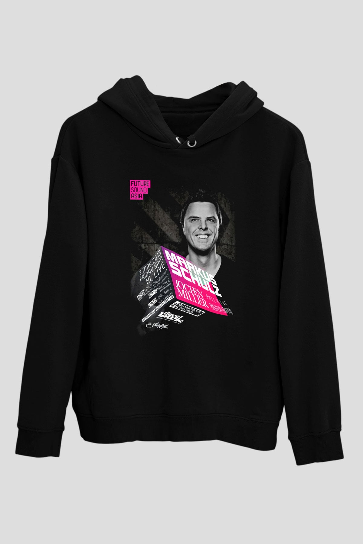 Markus Schulz Siyah Unisex Hoodie