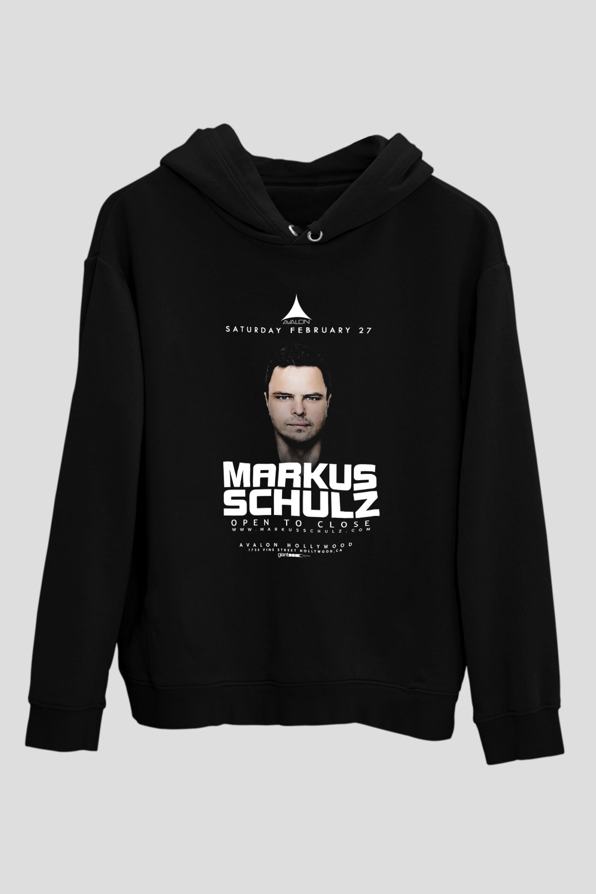Markus Schulz Siyah Unisex Kapüşonlu Sweatshirt