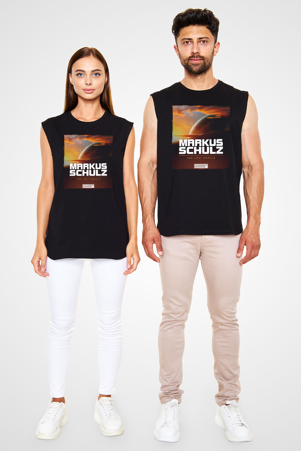 Markus Schulz Siyah Unisex Kolsuz Tişört