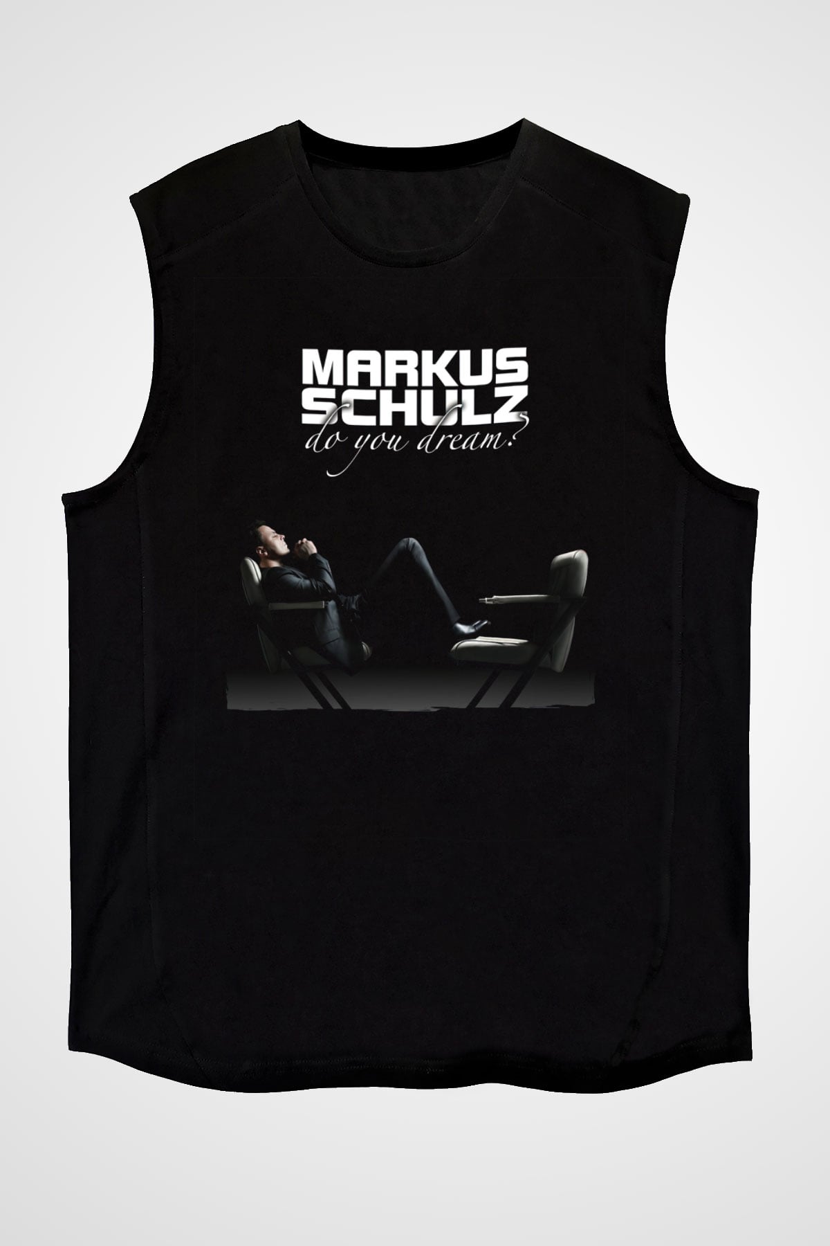 Markus Schulz Siyah Unisex Kolsuz Tişört