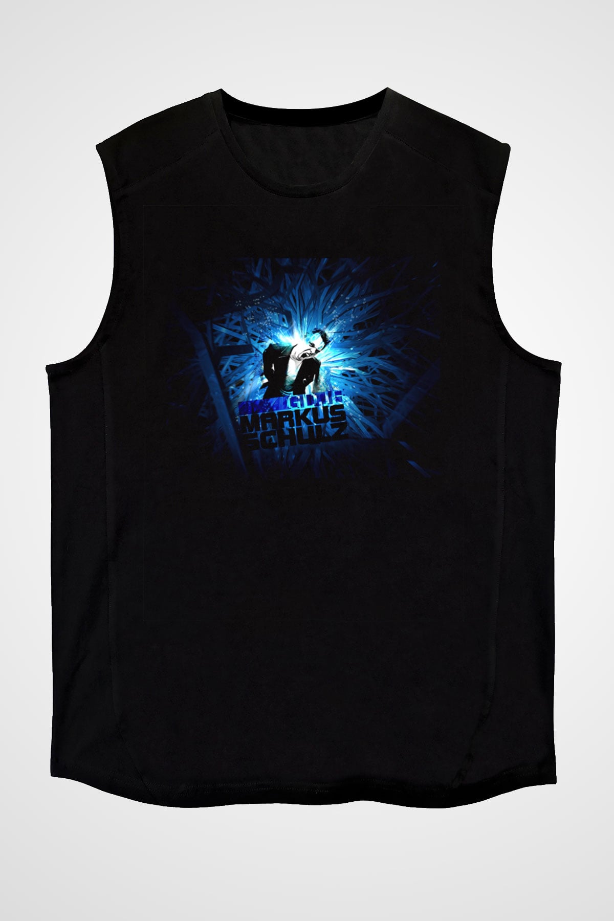 Markus Schulz Siyah Unisex Kolsuz Tişört
