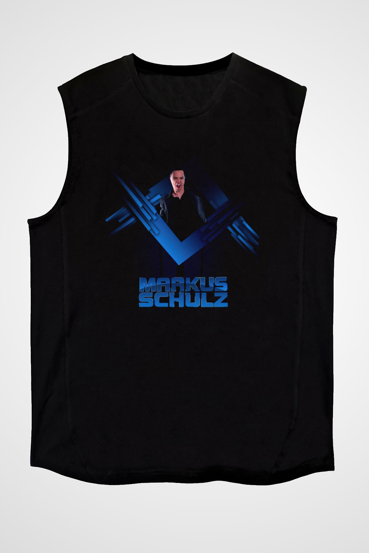 Markus Schulz Siyah Unisex Kolsuz Tişört