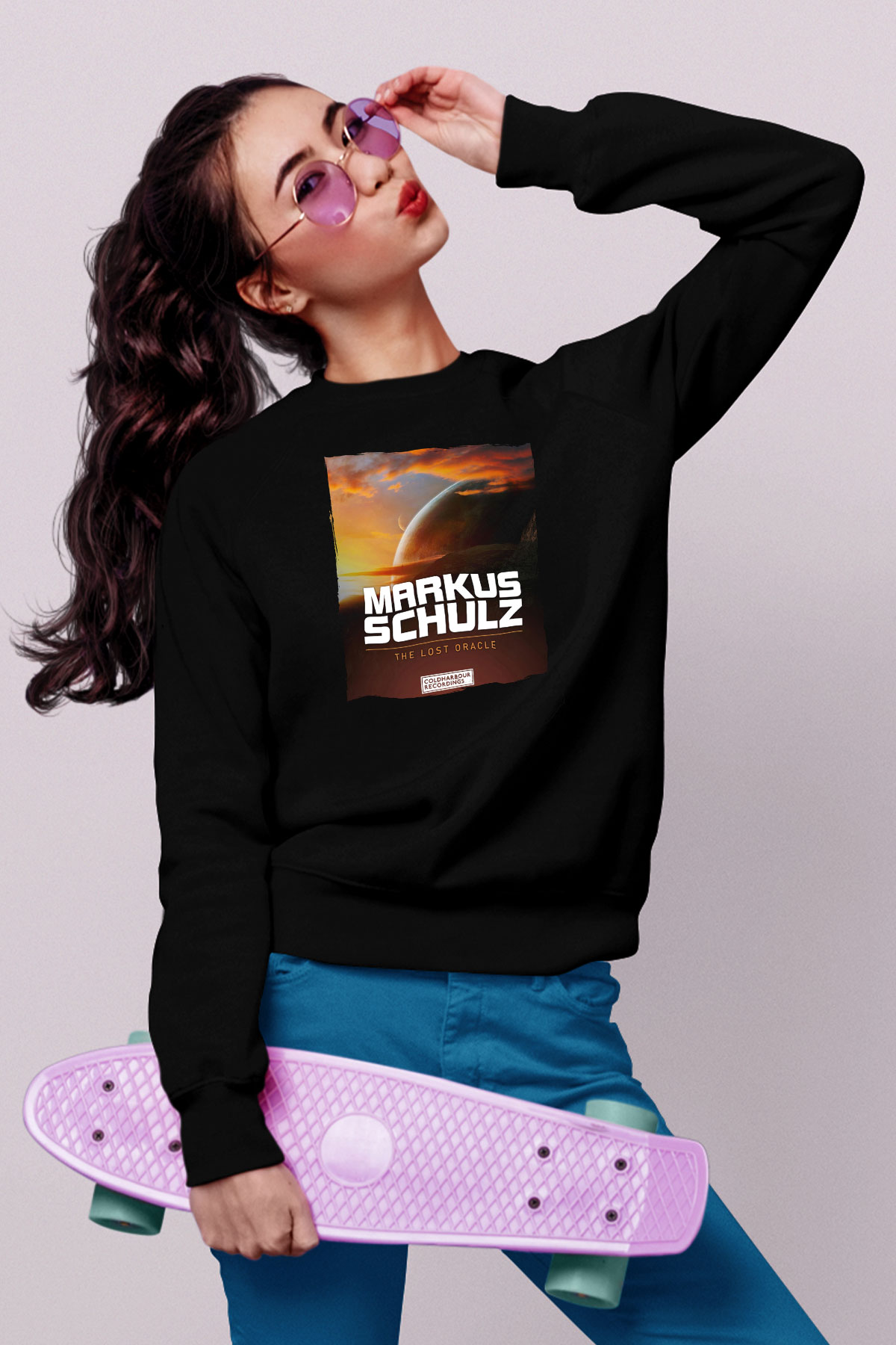 Markus Schulz Siyah Unisex Sweatshirt