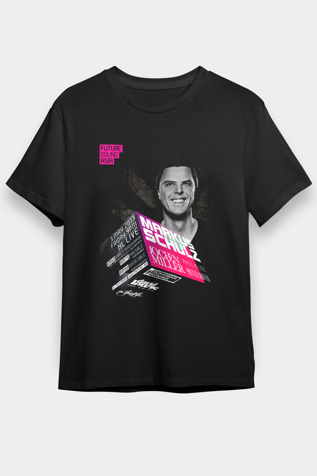 Markus Schulz Siyah Unisex Tişört T-Shirt - TişörtFabrikası