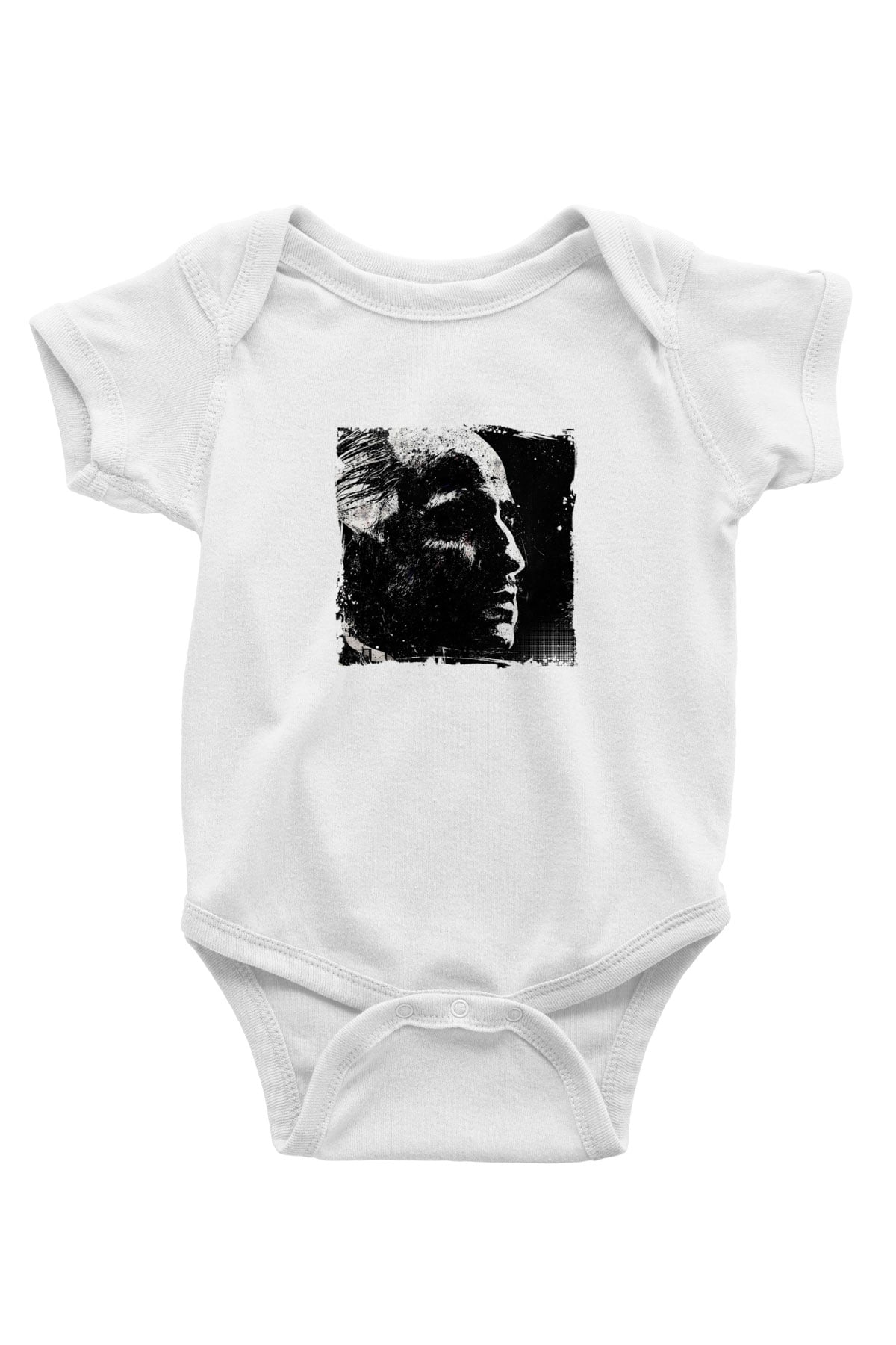 Marlon Brando Unisex Baskılı Beyaz Bebek Body - Zıbın