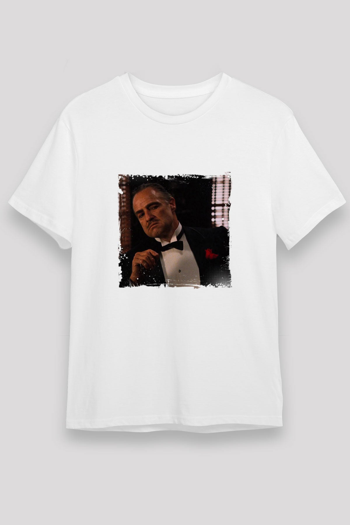 Marlon Brando Unisex Baskılı Beyaz Tişört