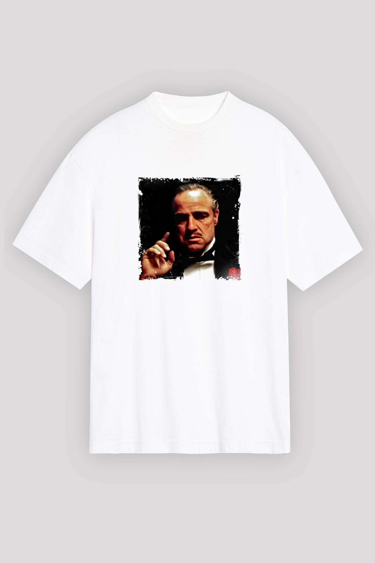 Marlon Brando Unisex Baskılı Beyaz Tişört