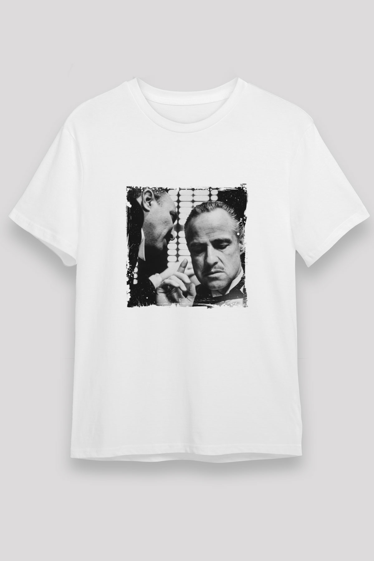 Marlon Brando Unisex Baskılı Beyaz Tişört
