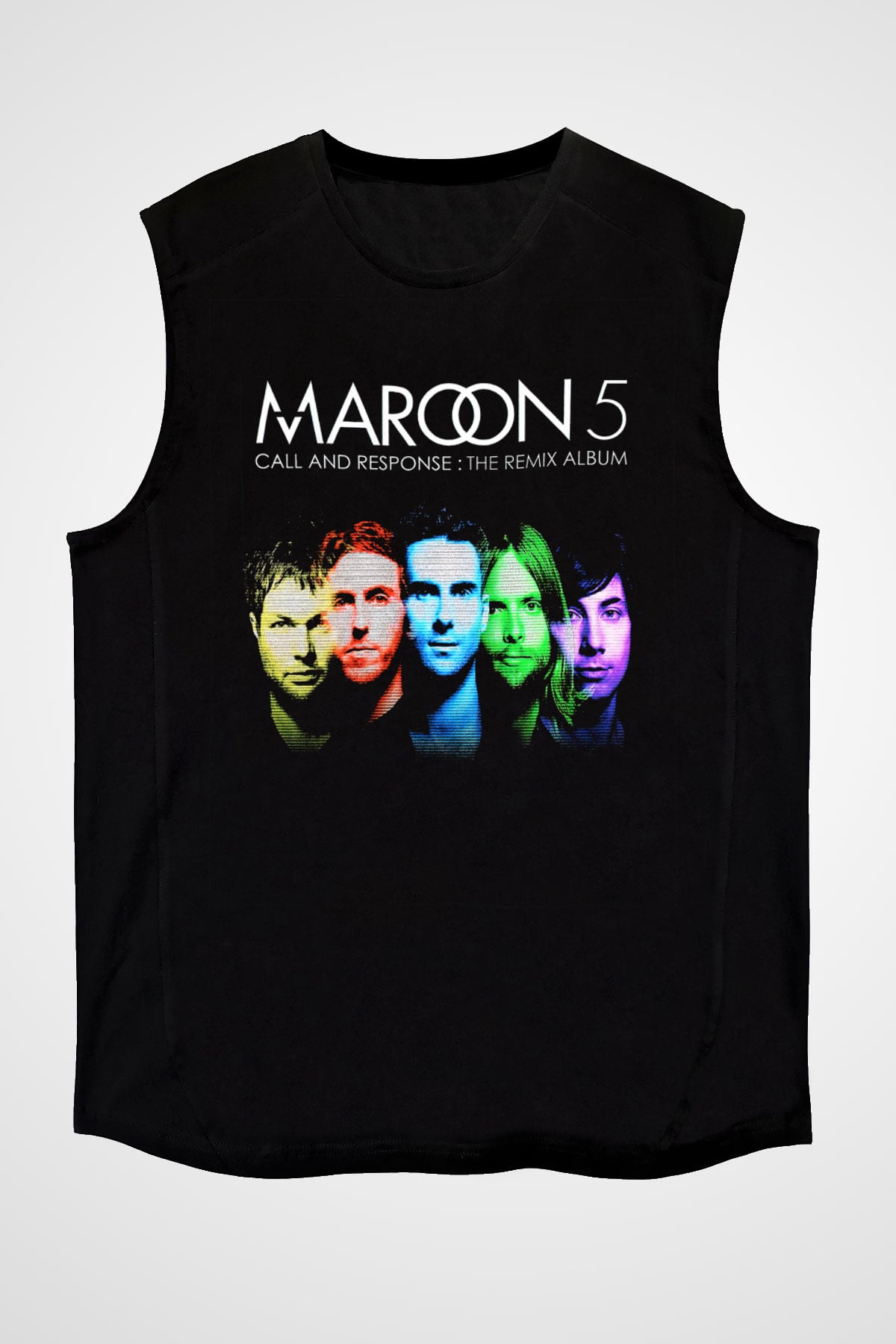 Maroon 5 Siyah Unisex Kolsuz Tişört