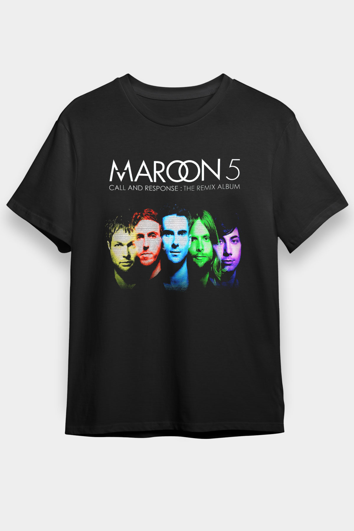 Maroon 5 Siyah Unisex Tişört T-Shirt - TişörtFabrikası