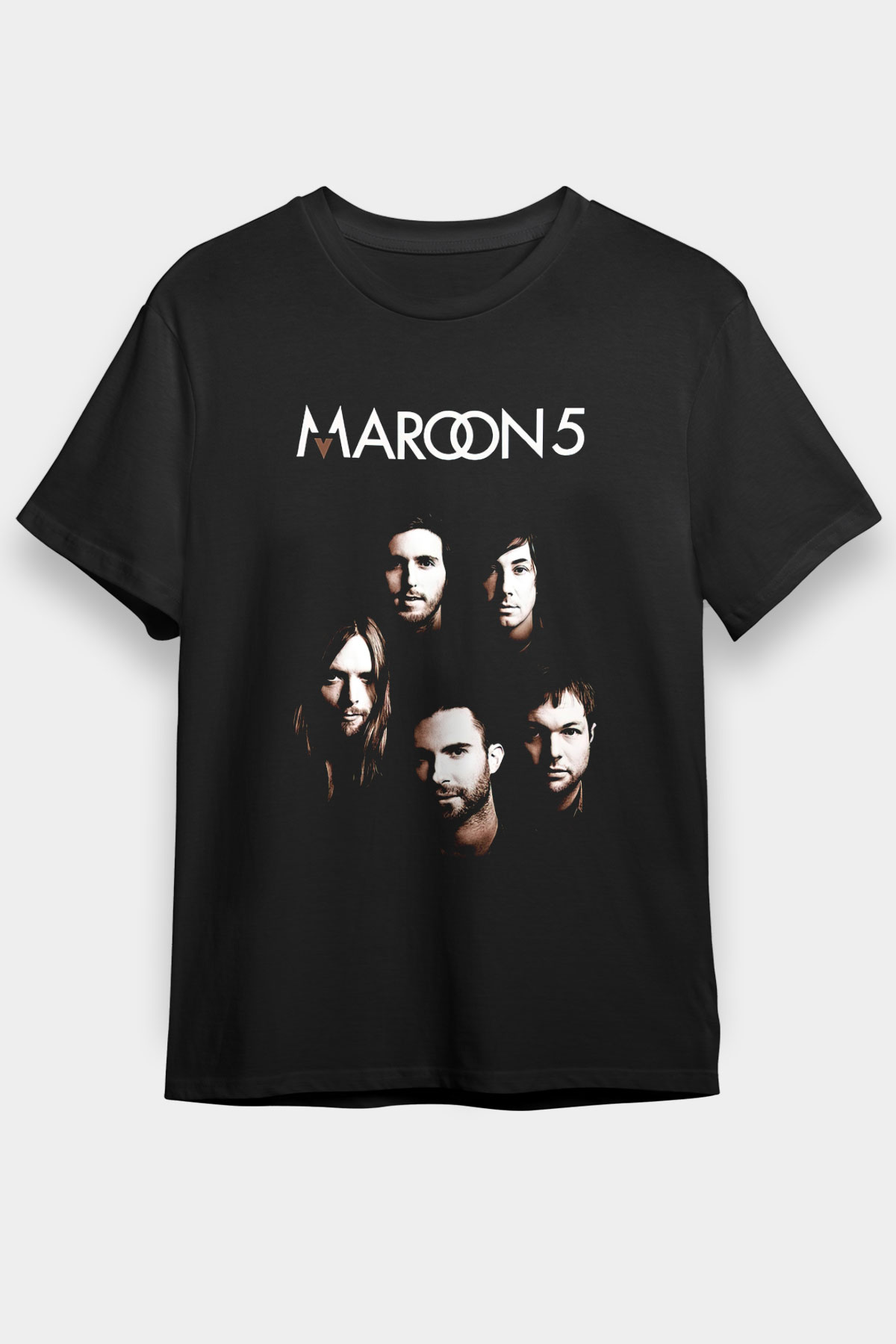 Maroon 5 Siyah Unisex Tişört T-Shirt - TişörtFabrikası