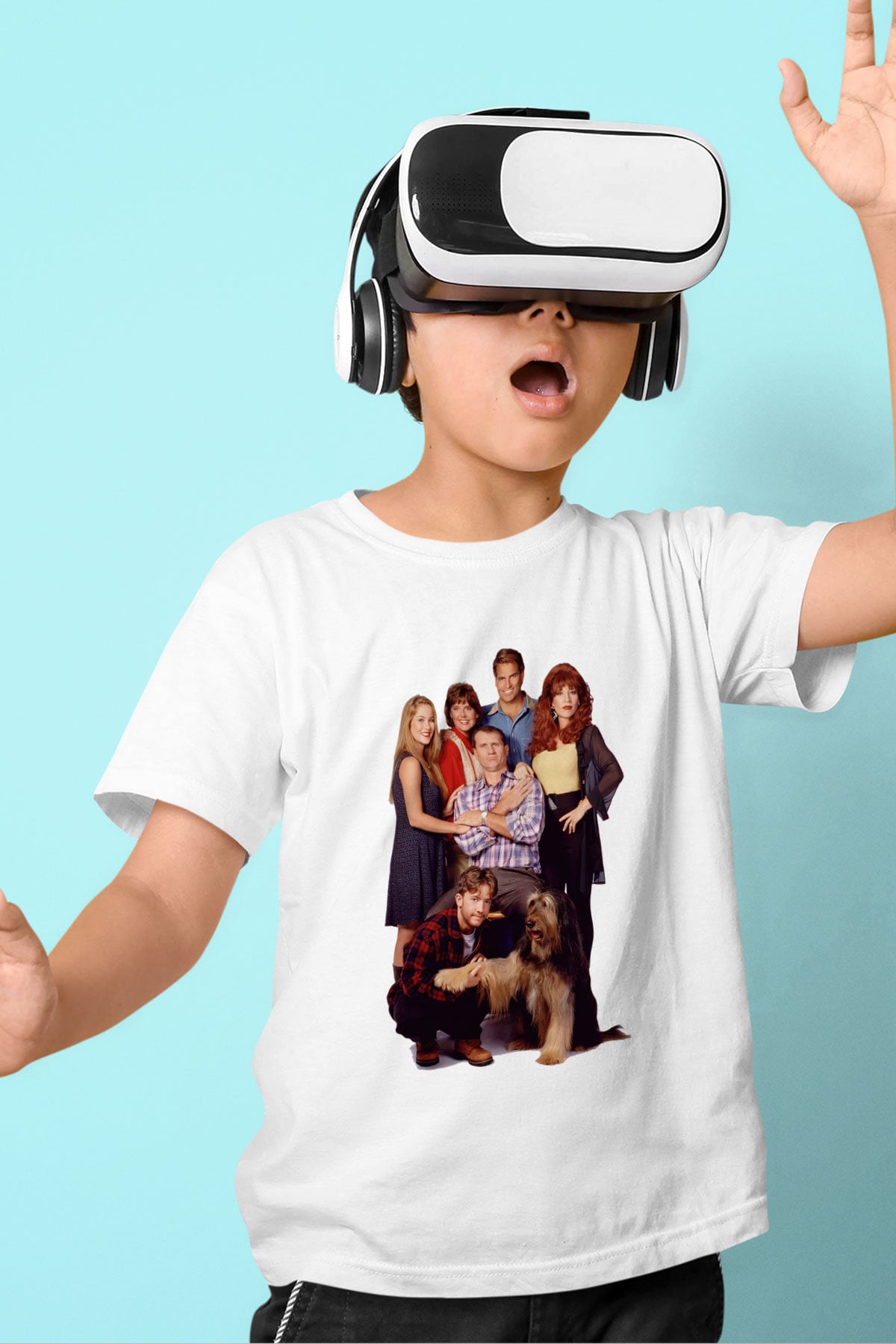 Married with Children Baskılı Beyaz Unisex Çocuk Tişört
