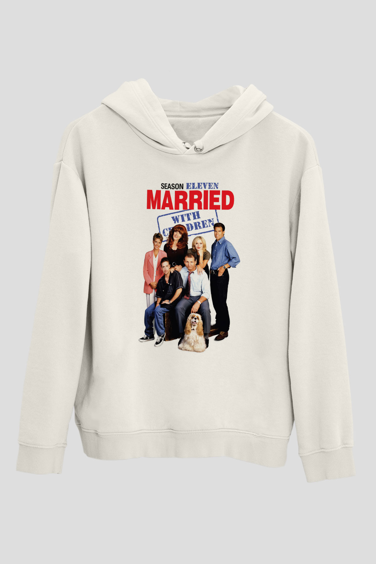 Married with Children Beyaz Unisex Hoodie