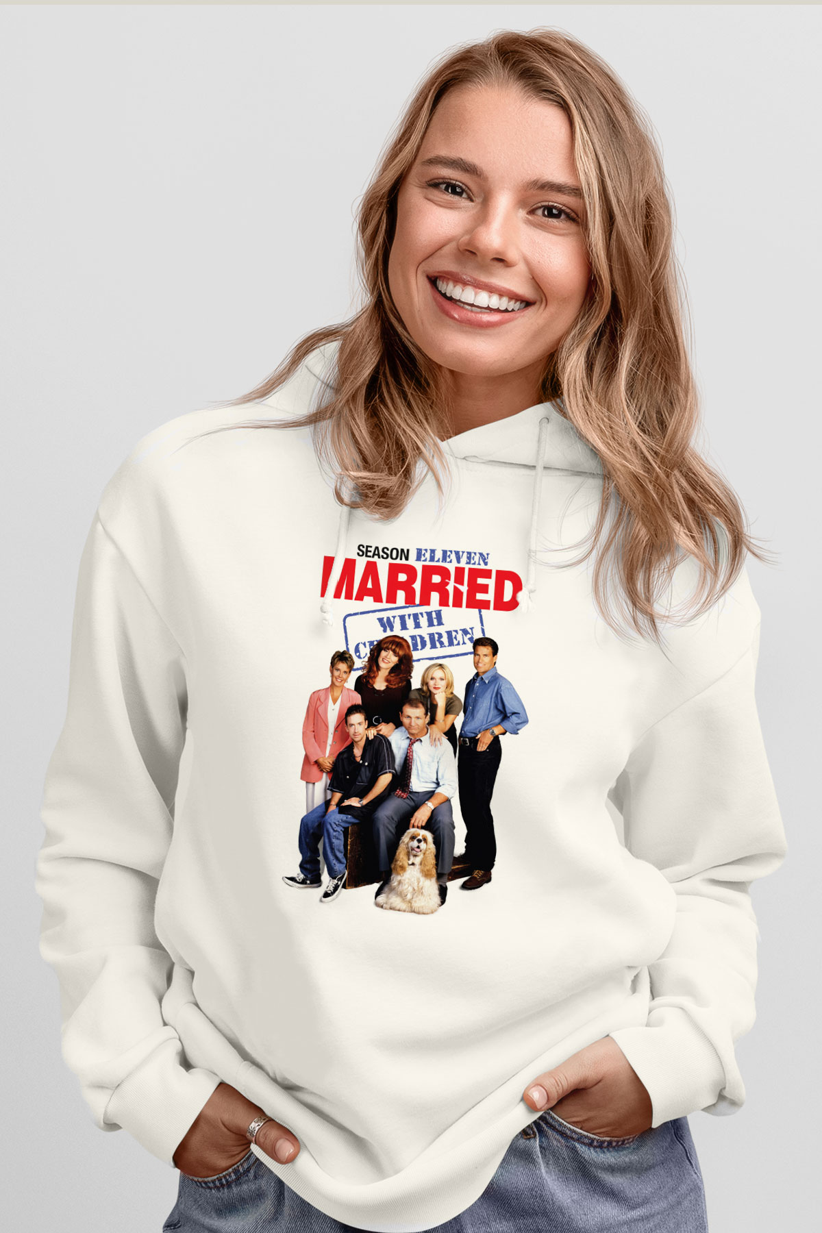 Married with Children Beyaz Unisex Hoodie